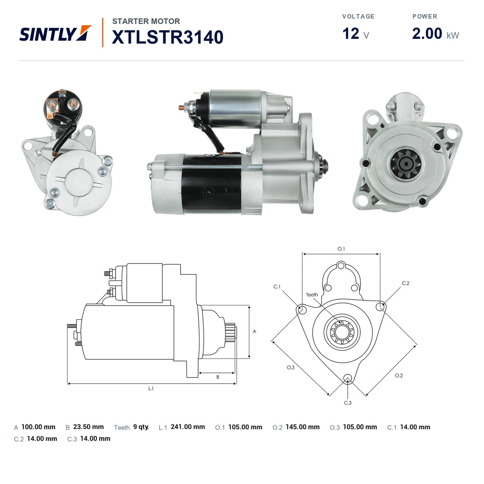 Starter XTLSTR3140