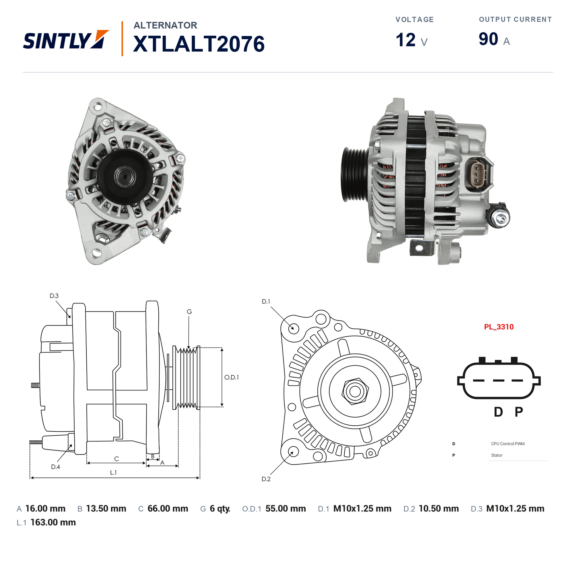 Alternator XTLALT2076