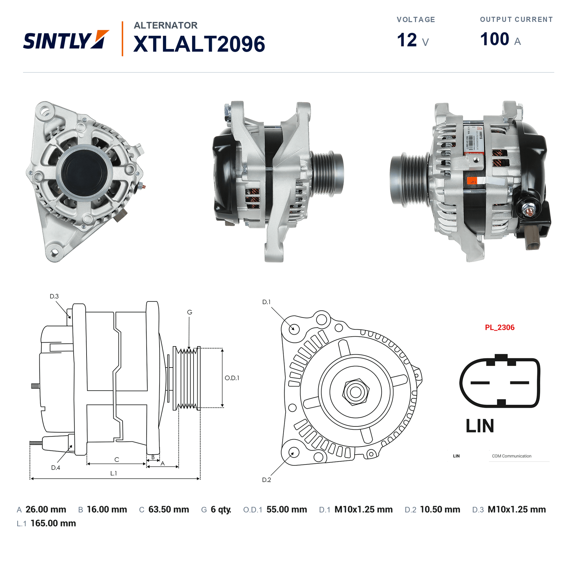 Alternator XTLALT2096