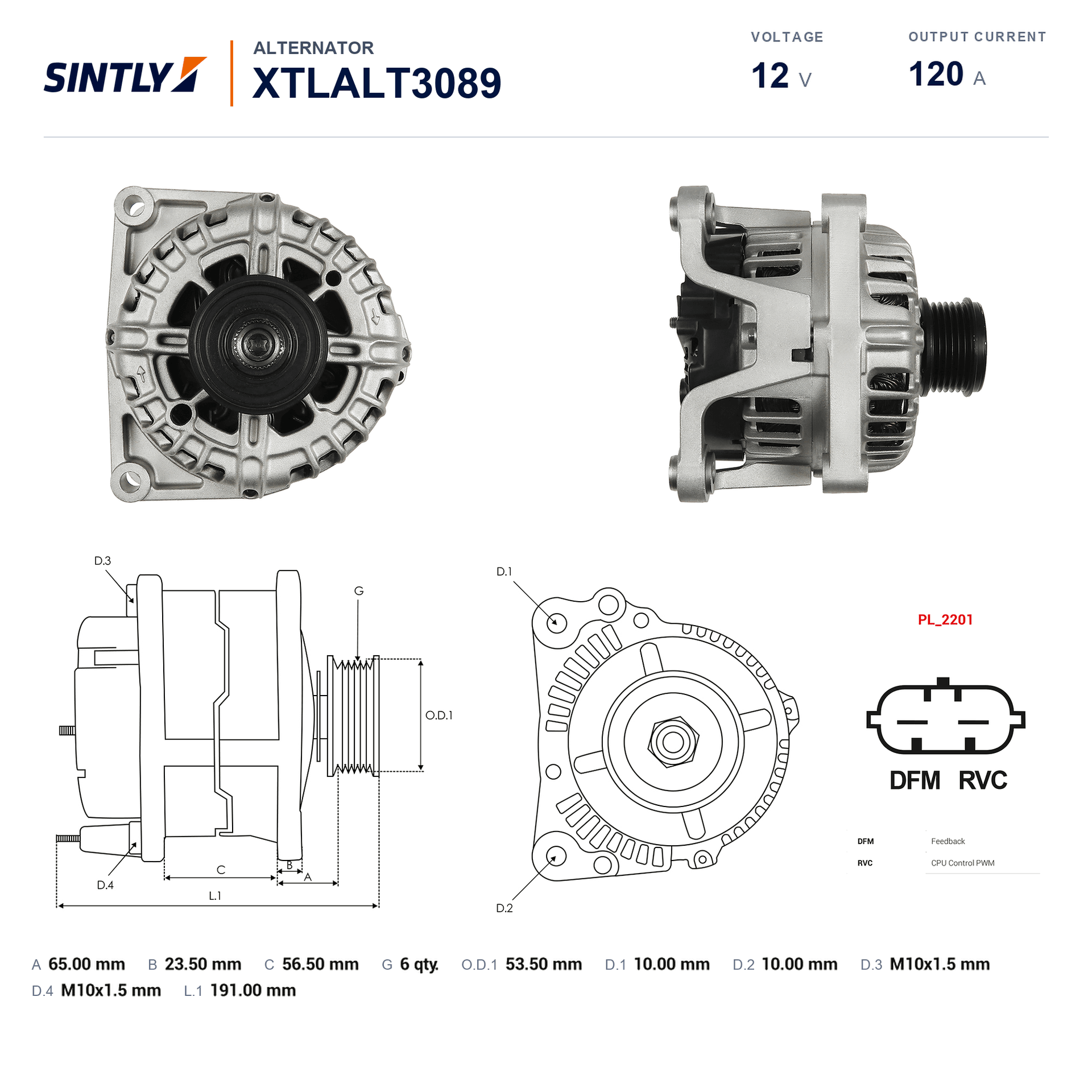 Alternador XTLALT3089