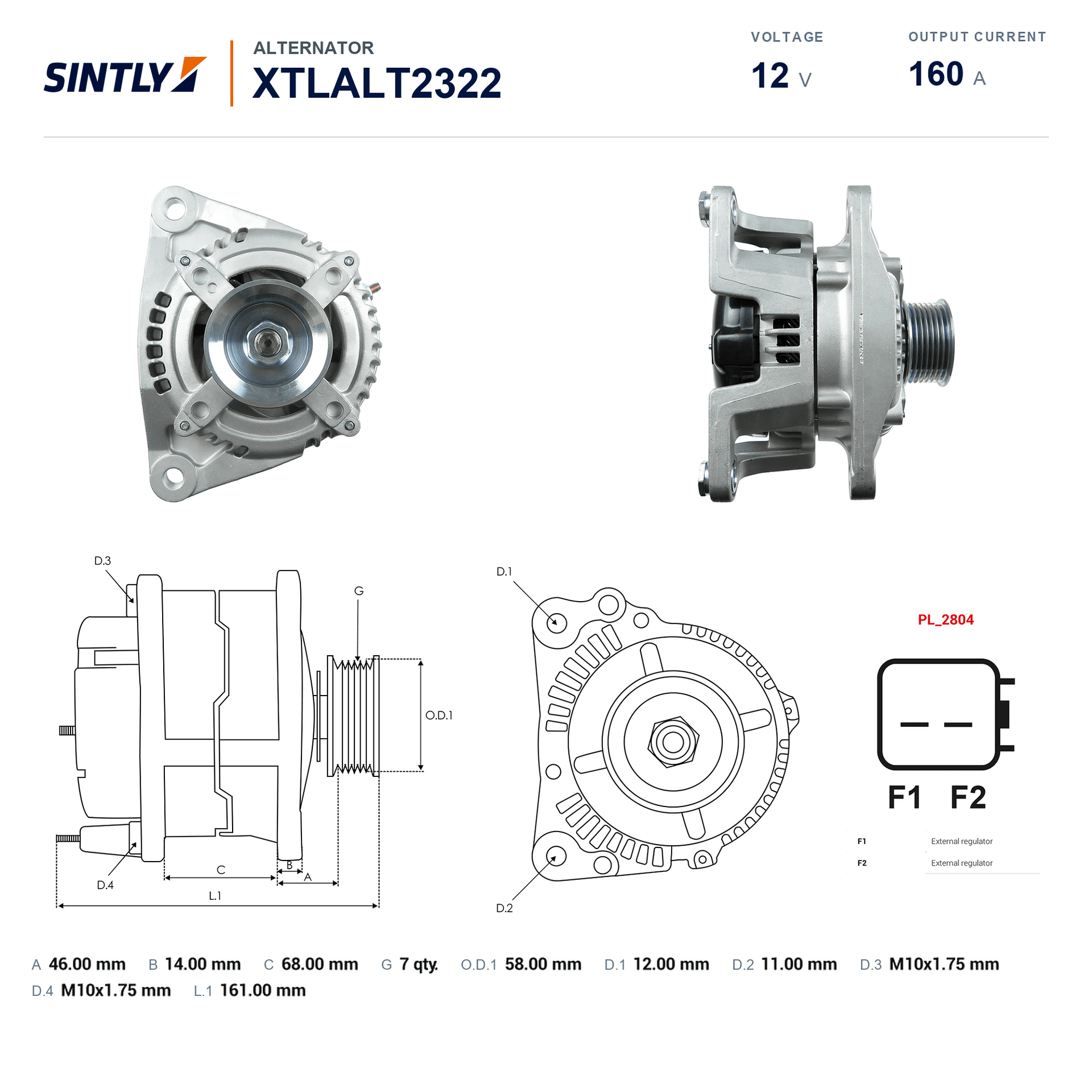 Alternator XTLALT2322