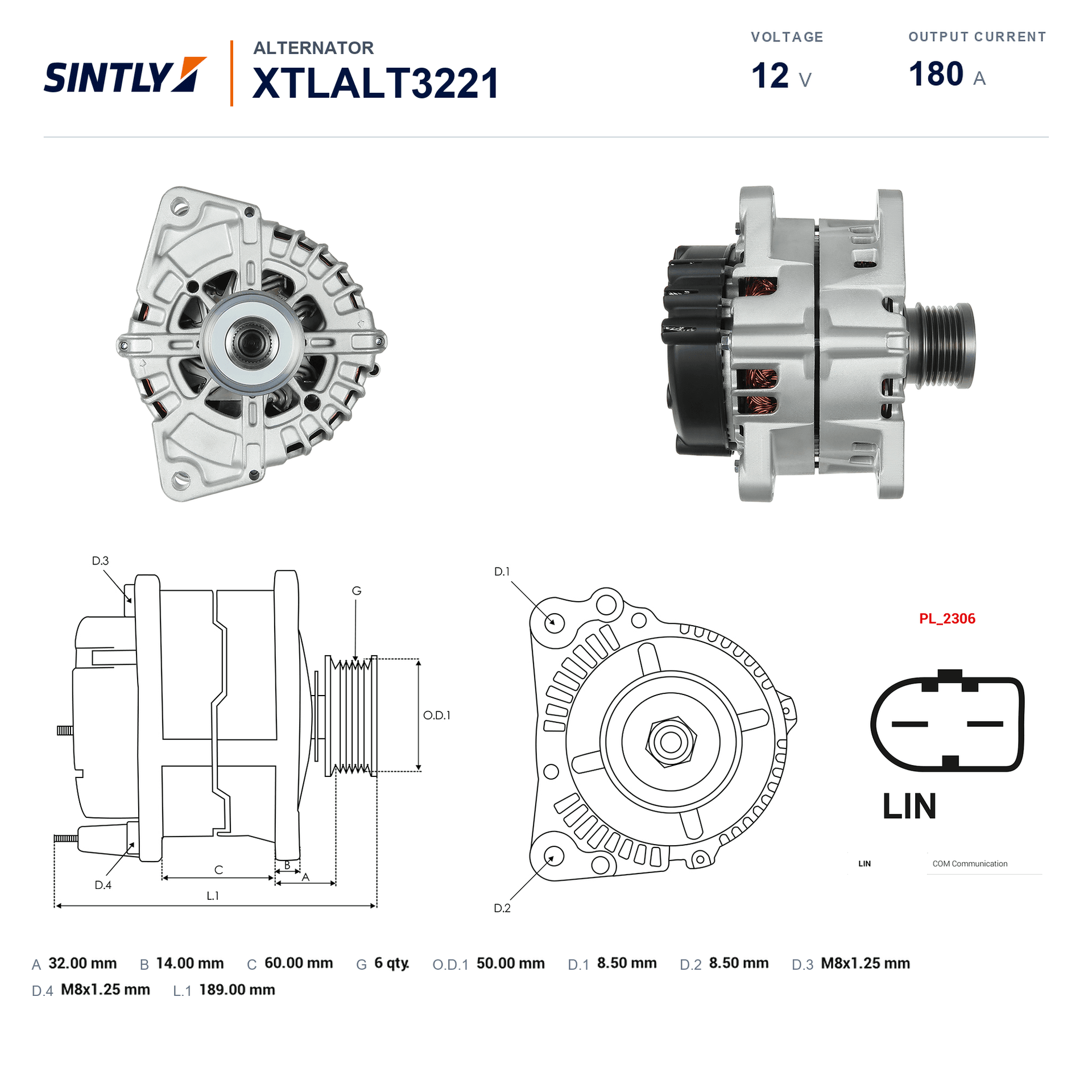 Alternator XTLALT3221
