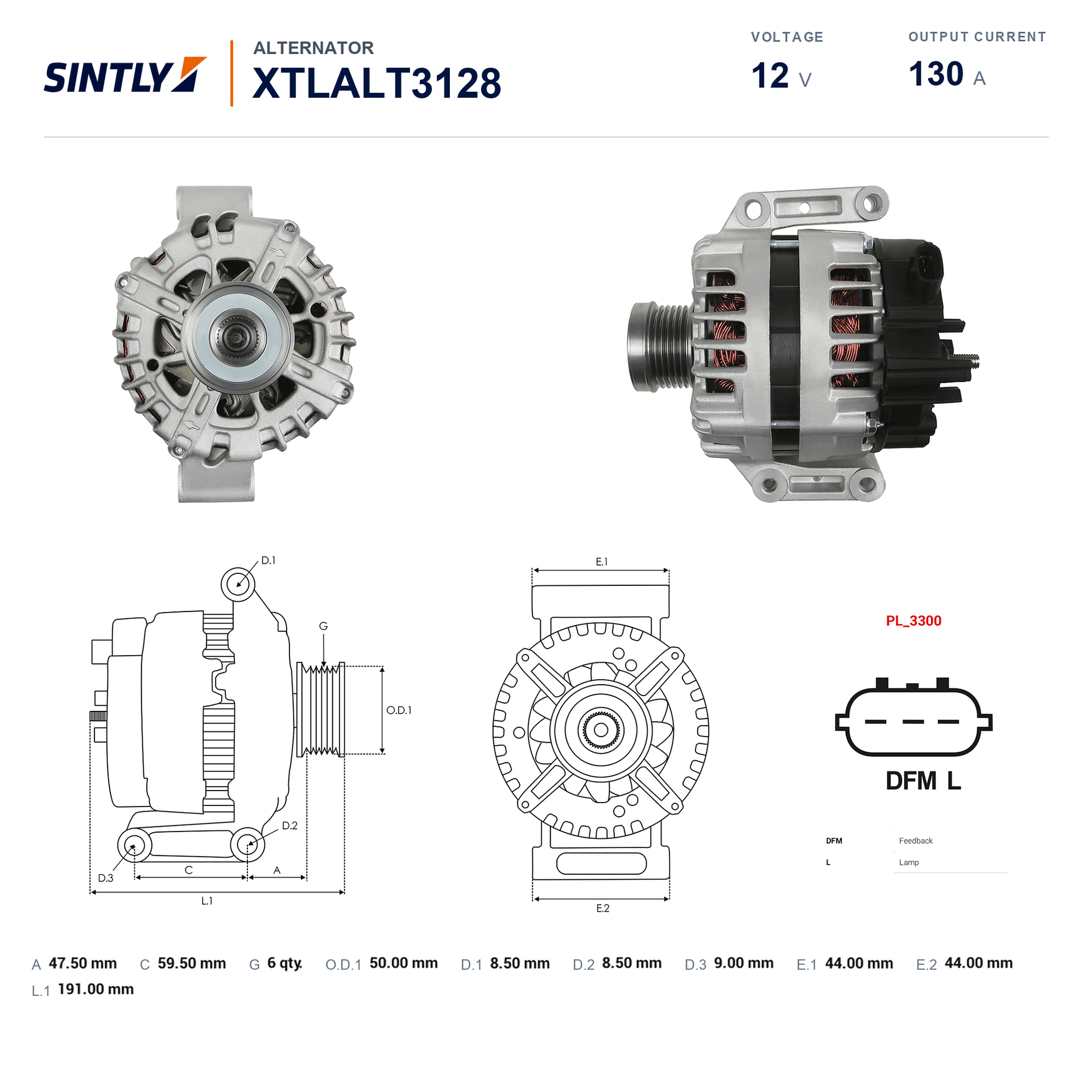 Alternator XTLALT3128