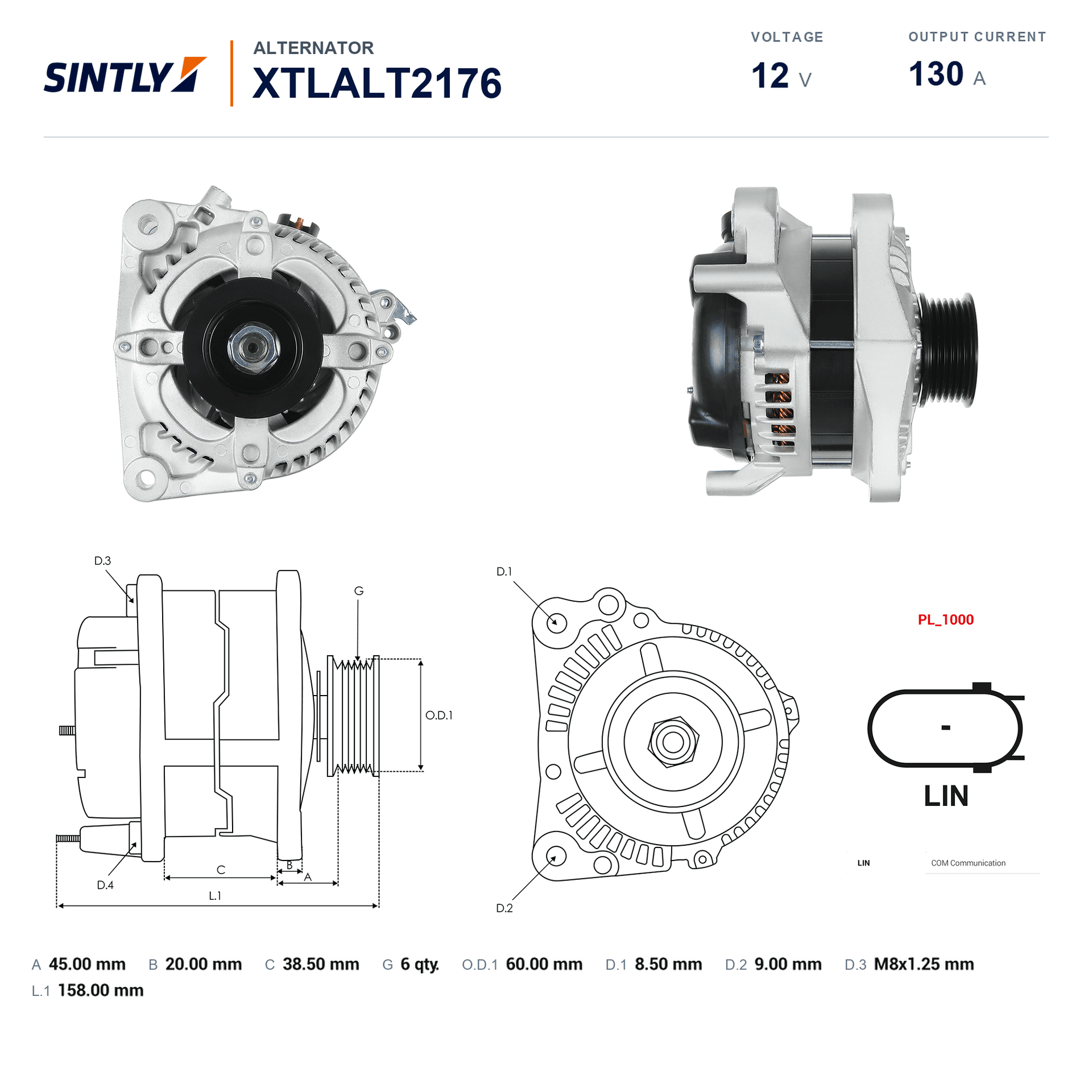 Alternator XTLALT2176
