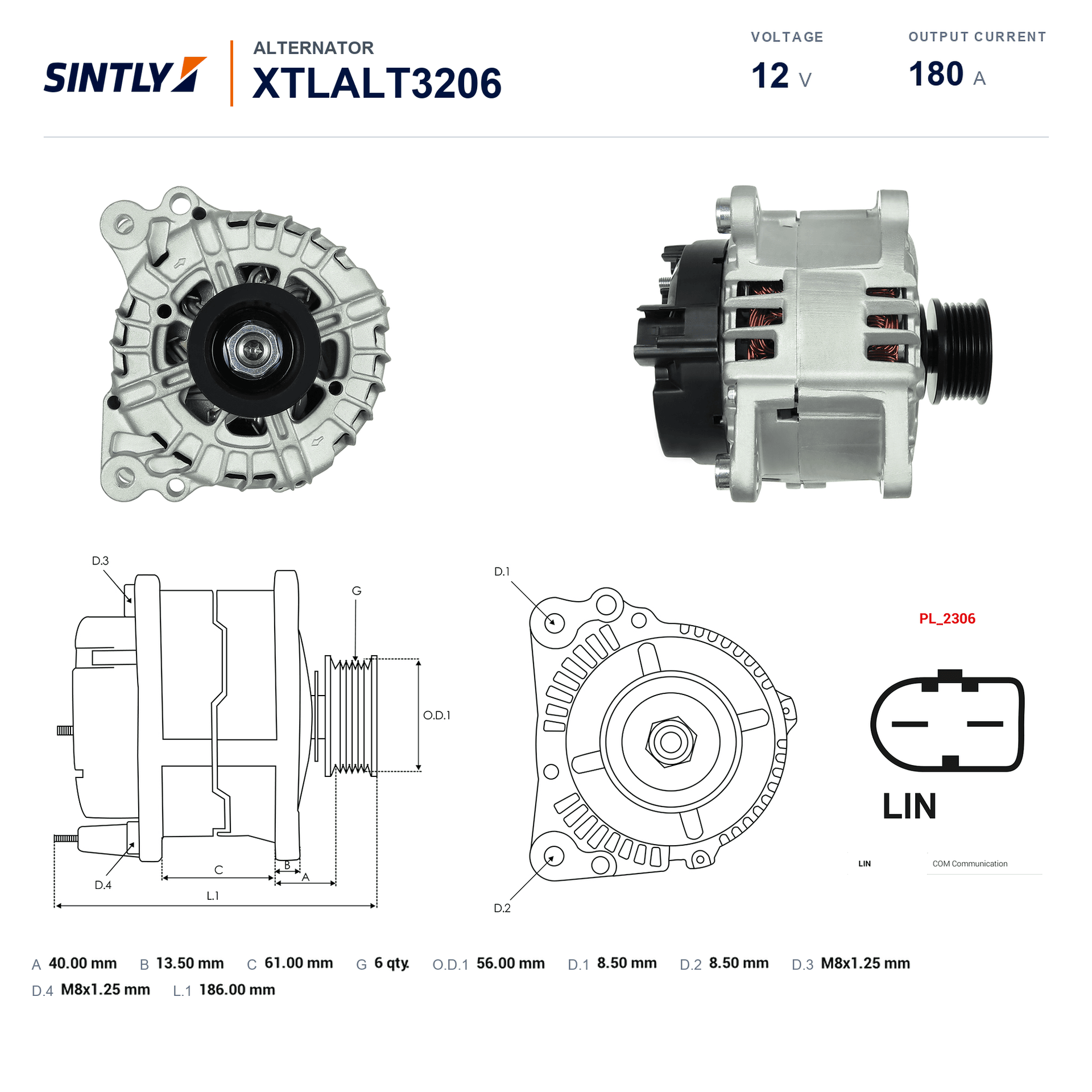 Alternator XTLALT3206