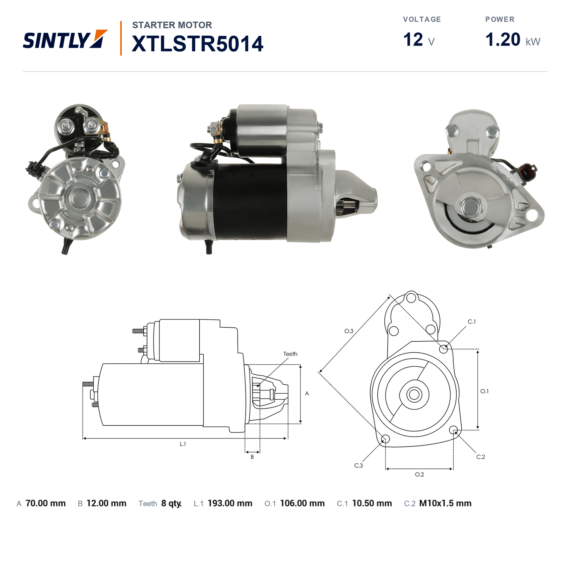 Starter XTLSTR5014