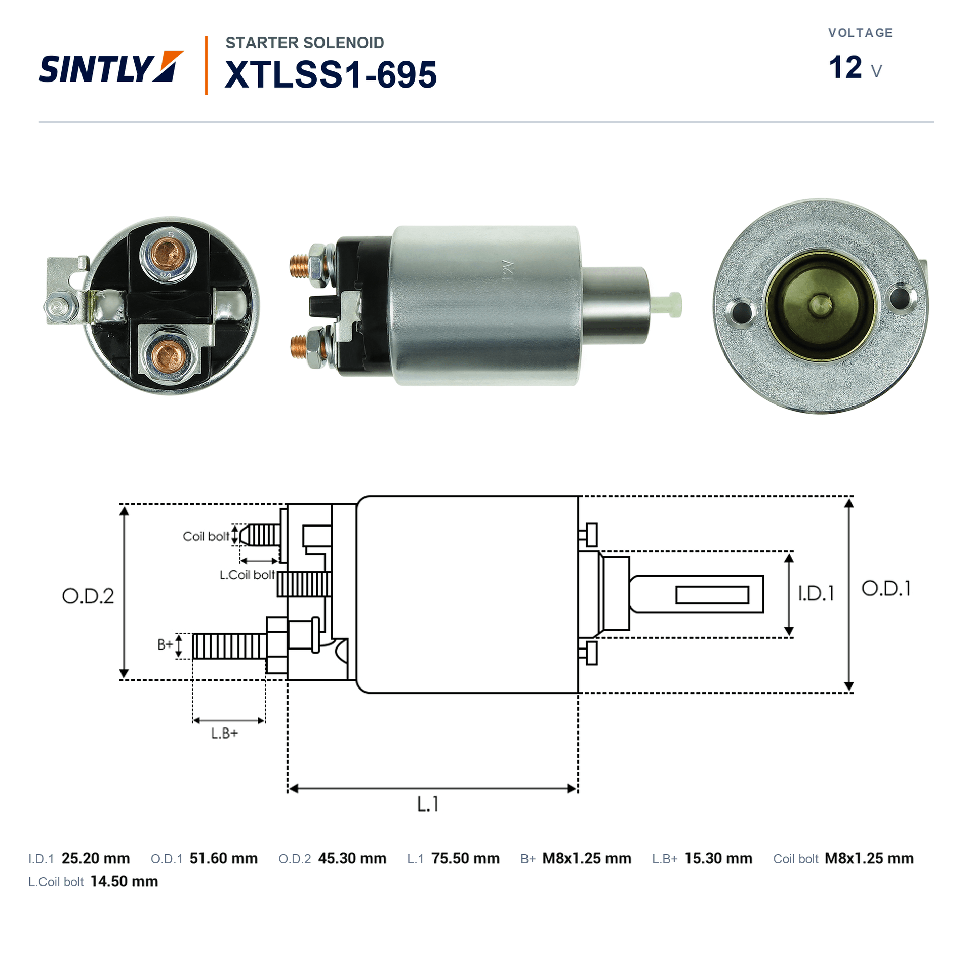 Solenoide de arranque XTLSS1-695