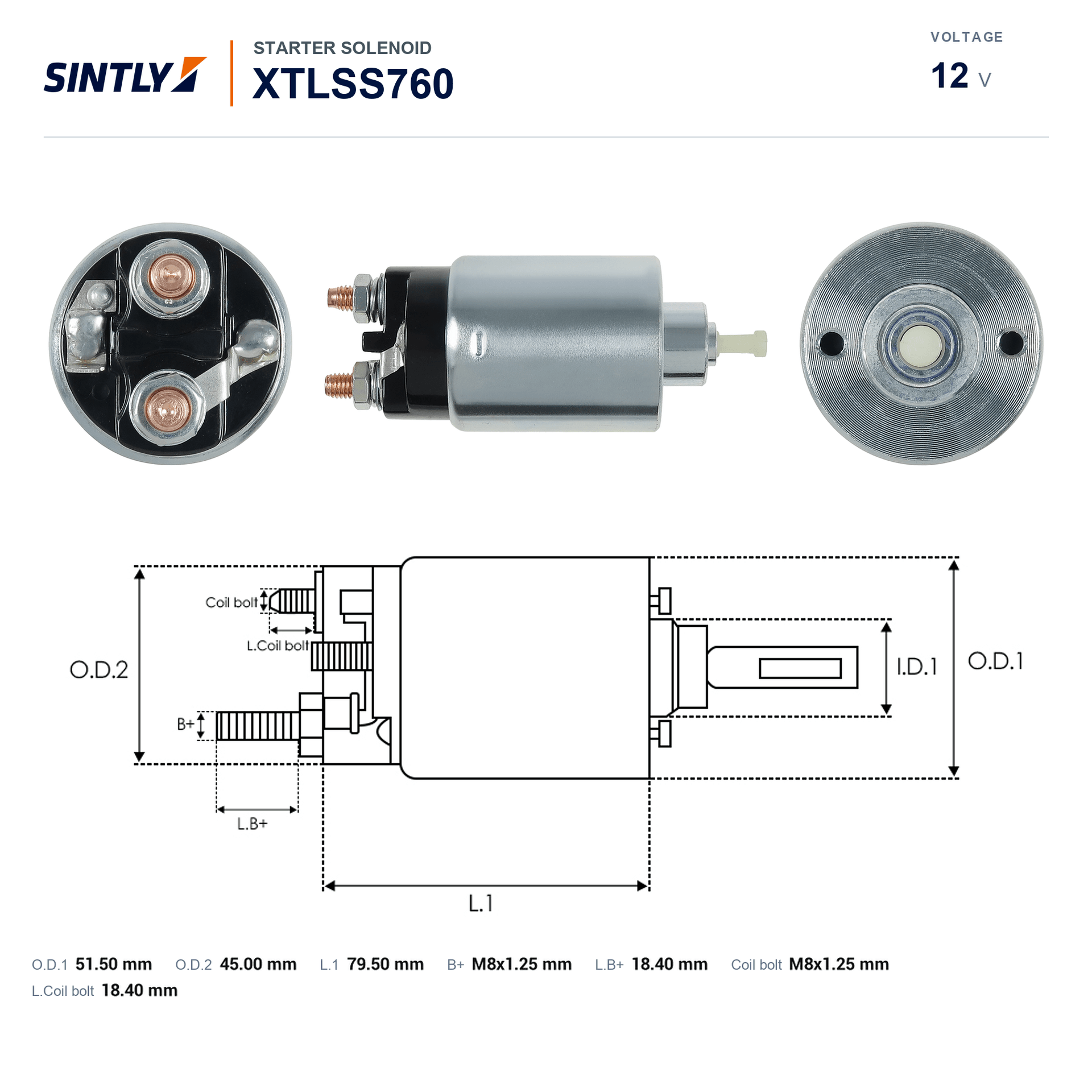 Starter Solenoid XTLSS760