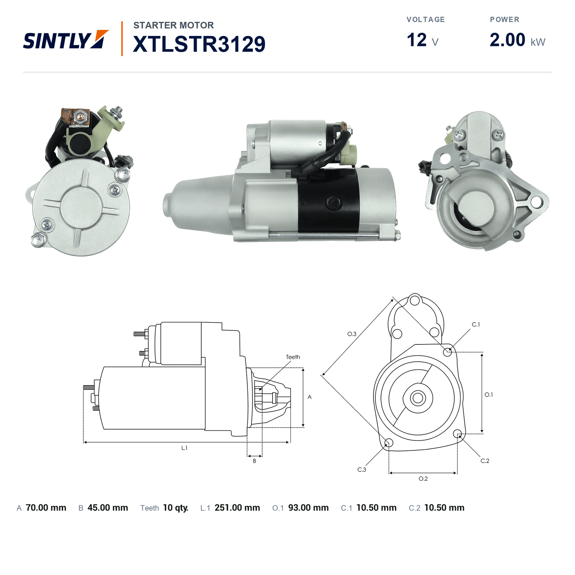 Starter XTLSTR3129