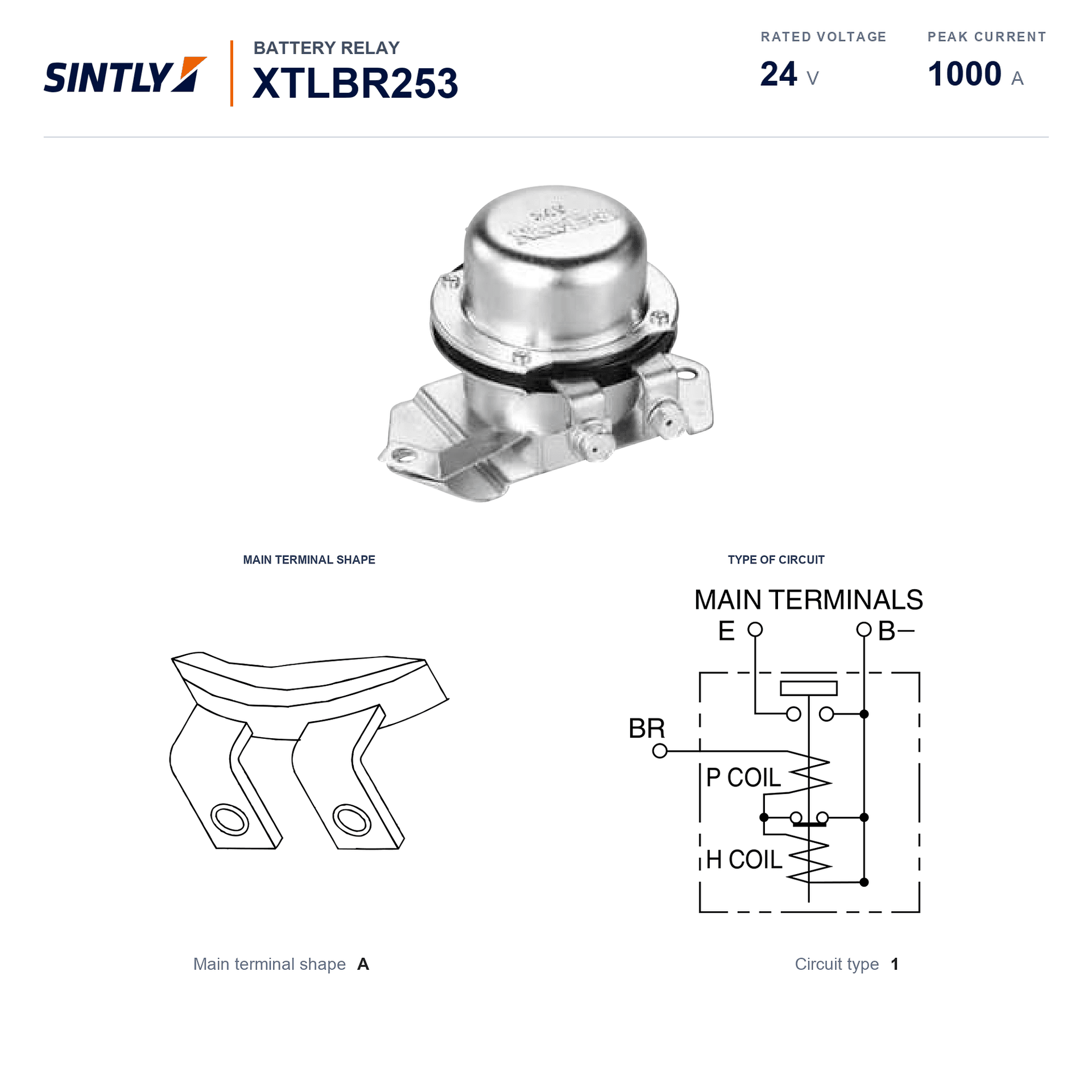 Battery Relay XTLBR253