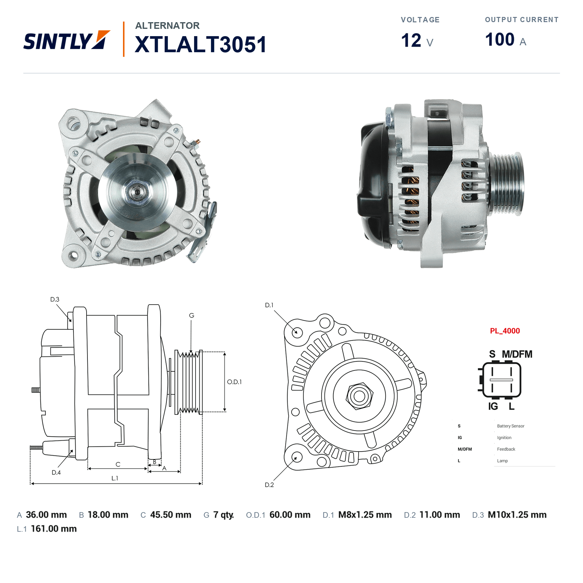 Alternator XTLALT3051