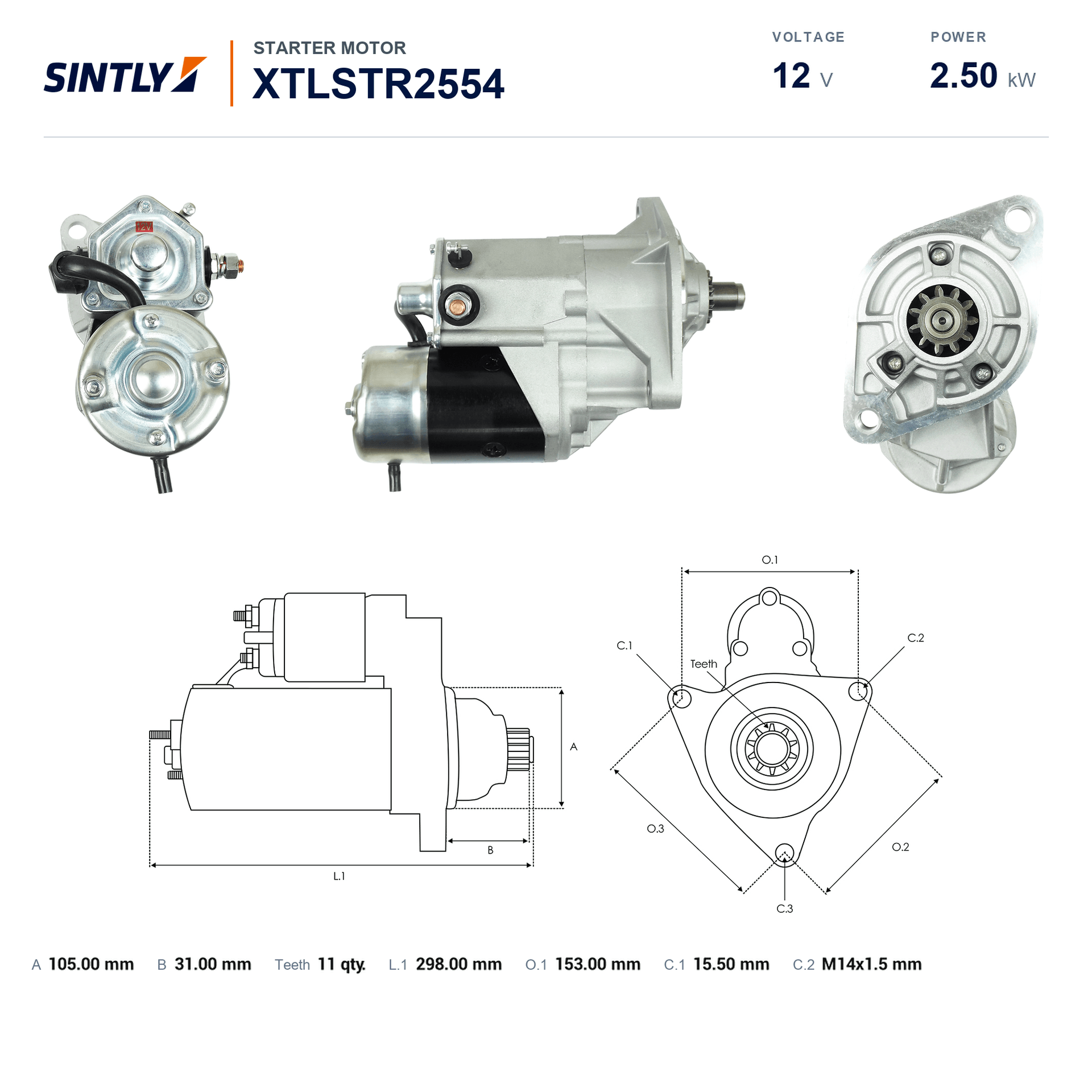 Starter XTLSTR2554