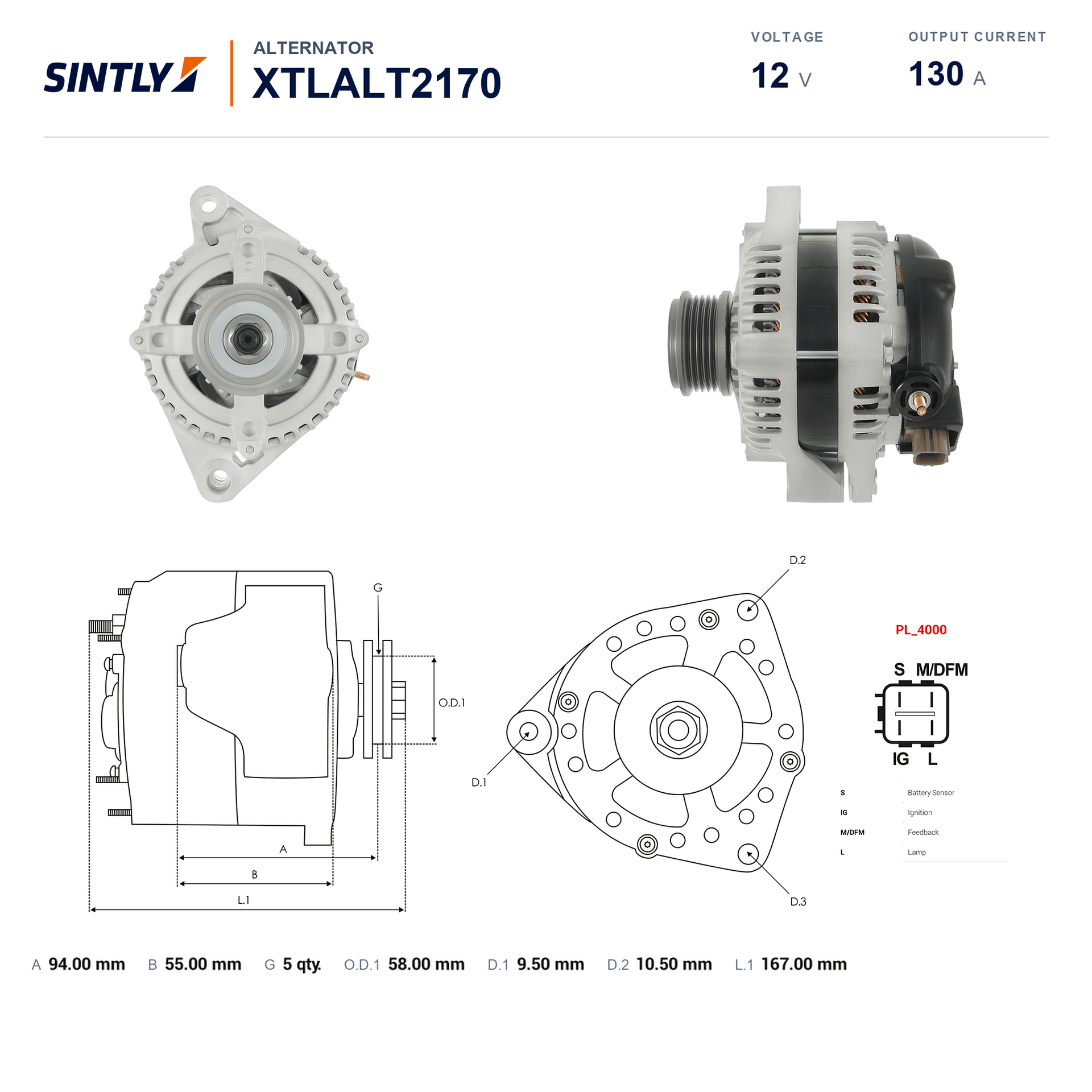 Alternator XTLALT2170
