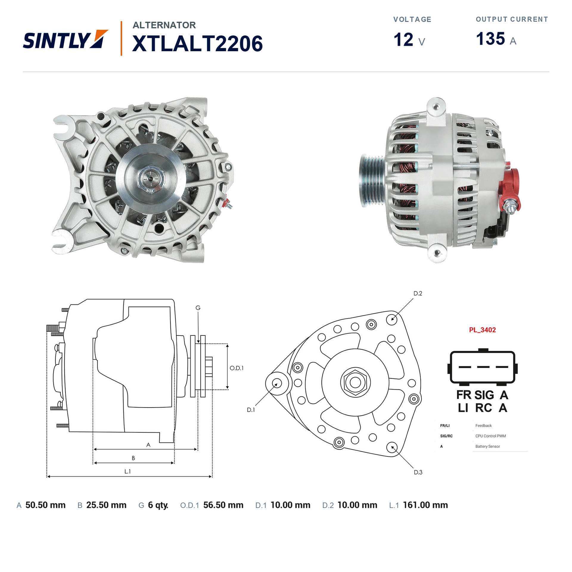 Alternator XTLALT2206