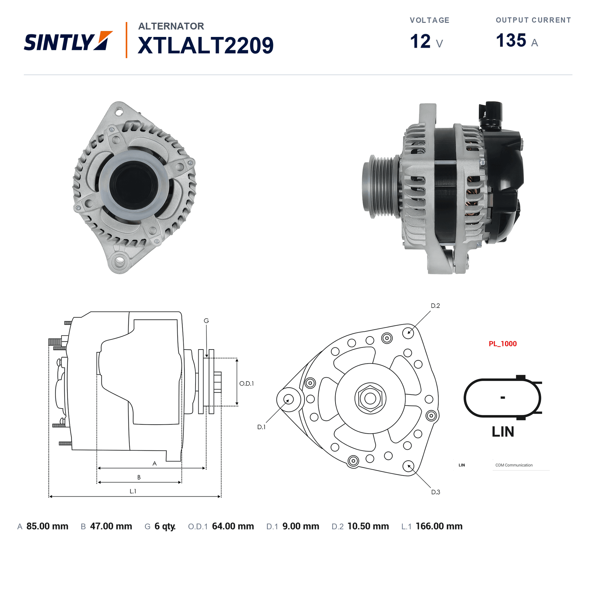 Alternator XTLALT2209