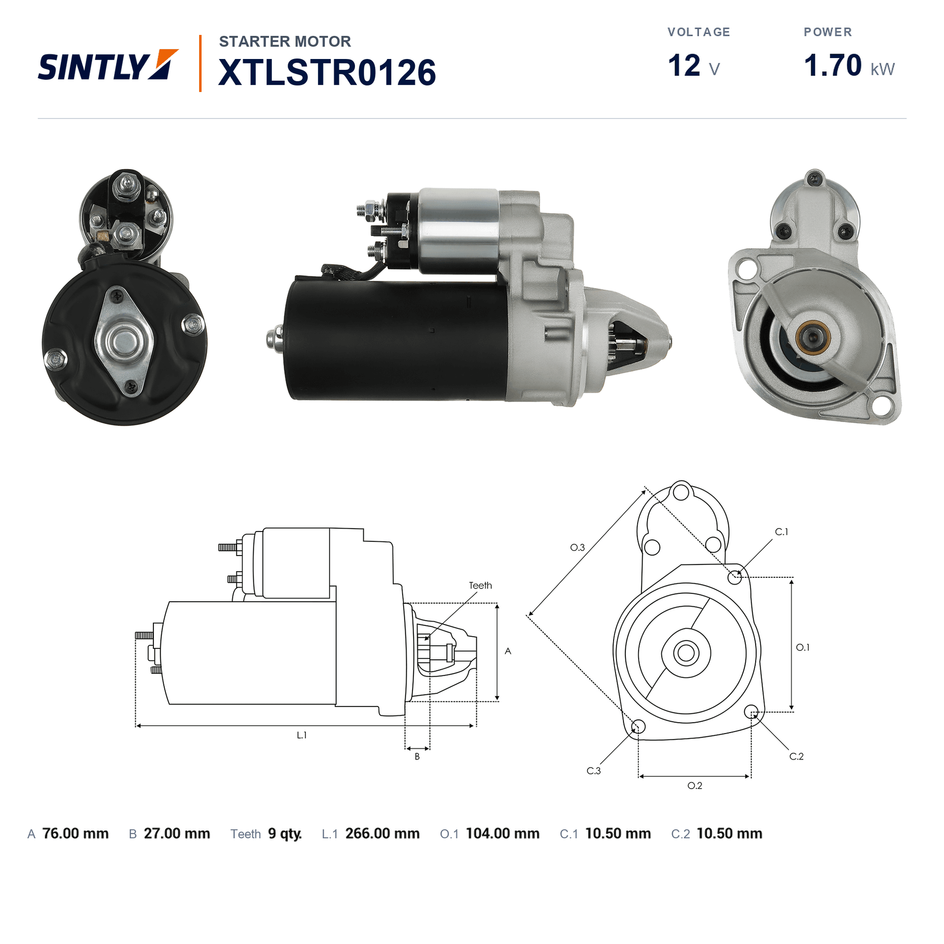 Starter XTLSTR0126