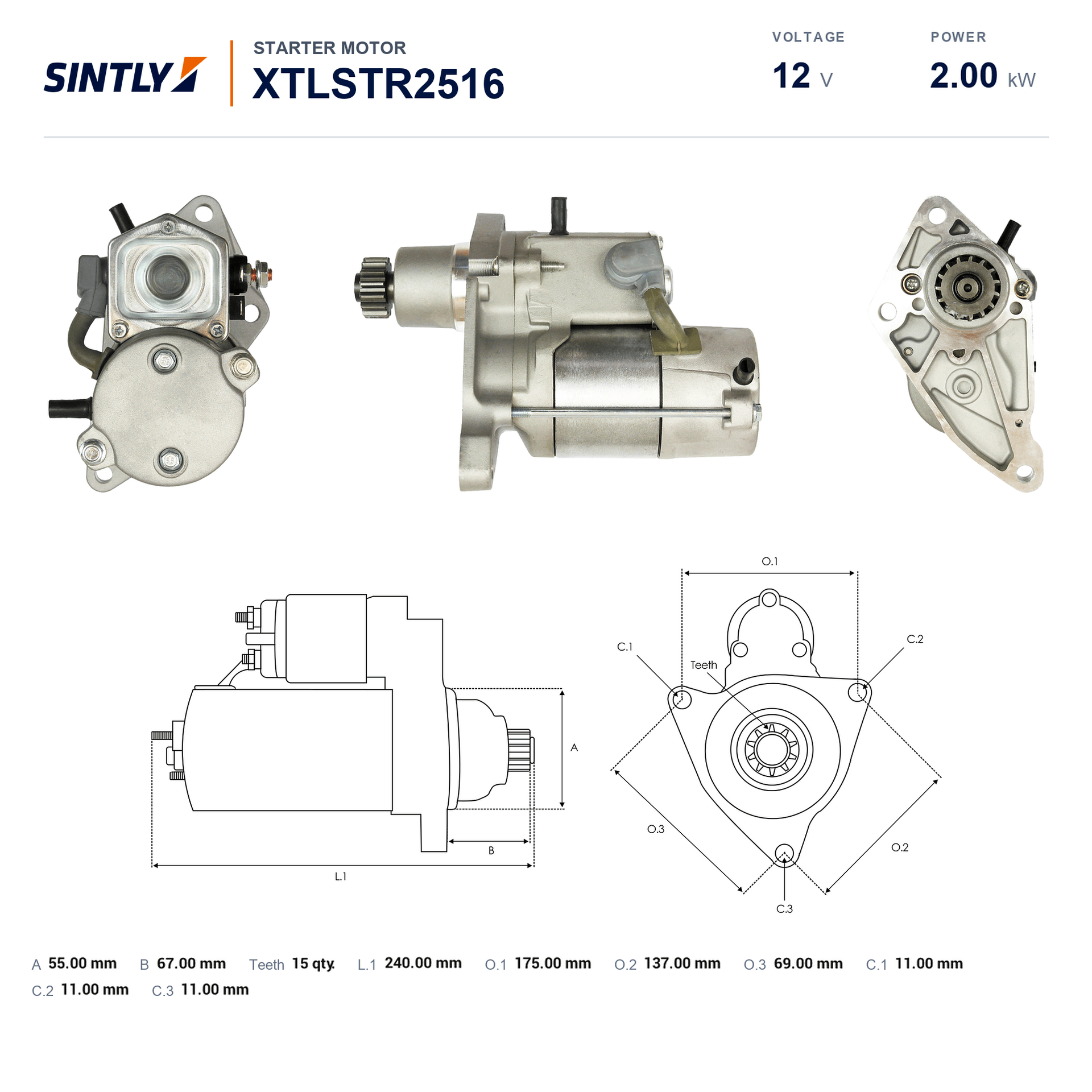 Starter XTLSTR2516