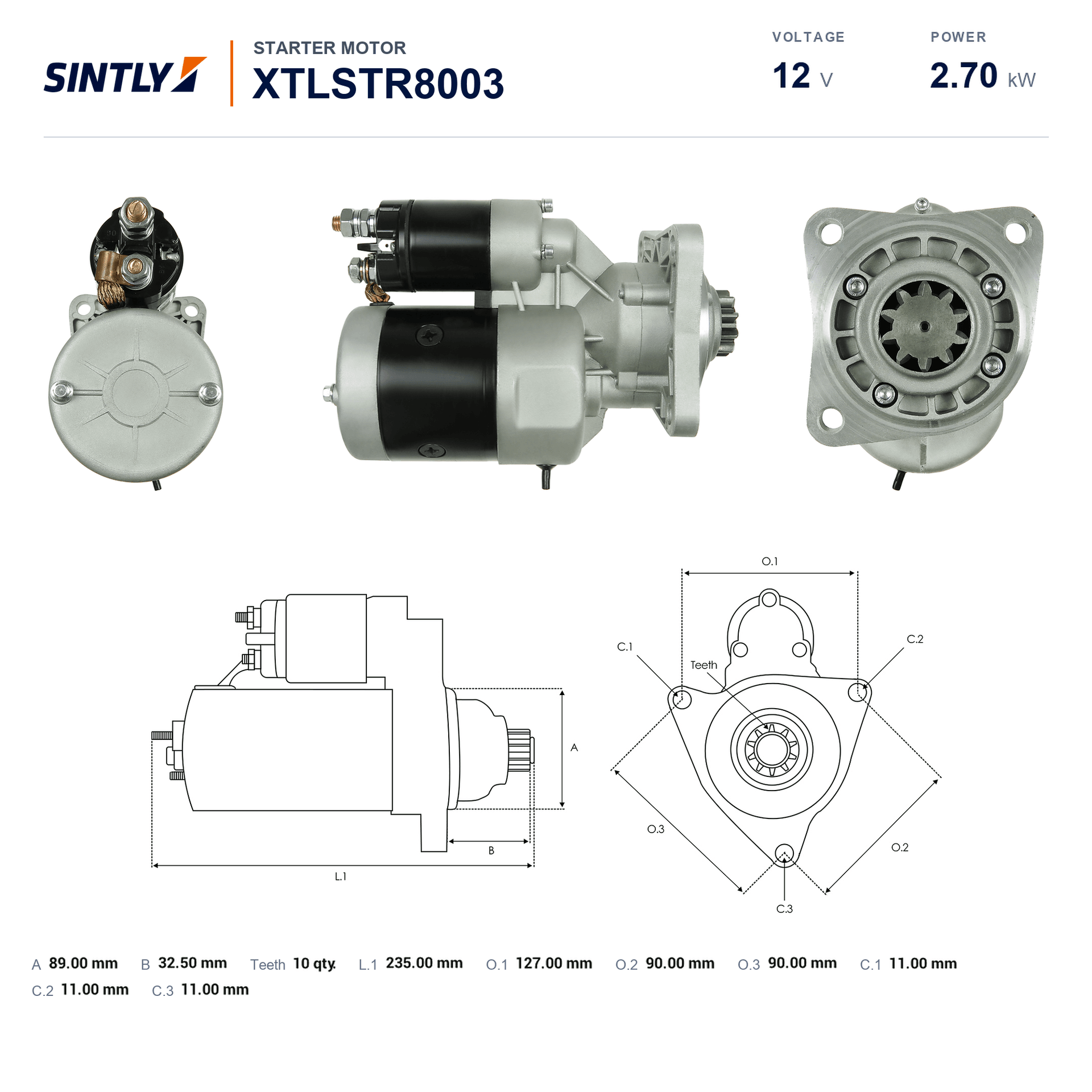 Starter XTLSTR8003