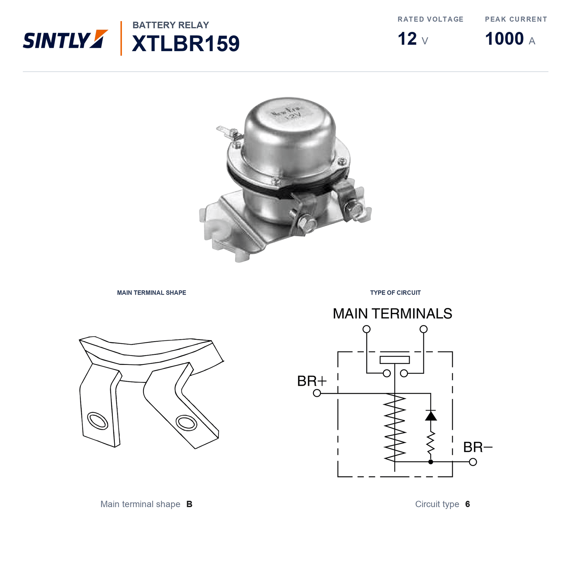 Battery Relay XTLBR159
