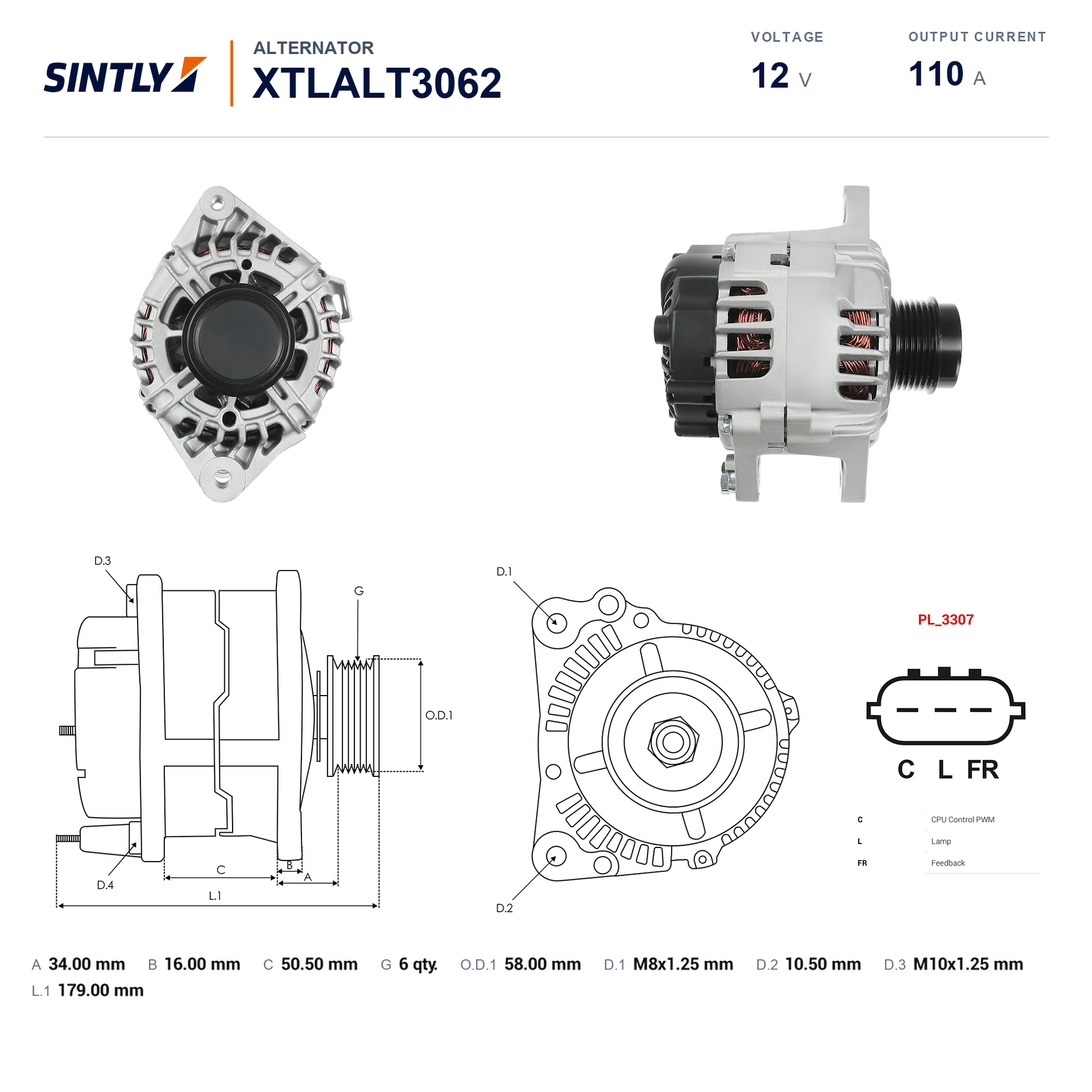 Alternator XTLALT3062