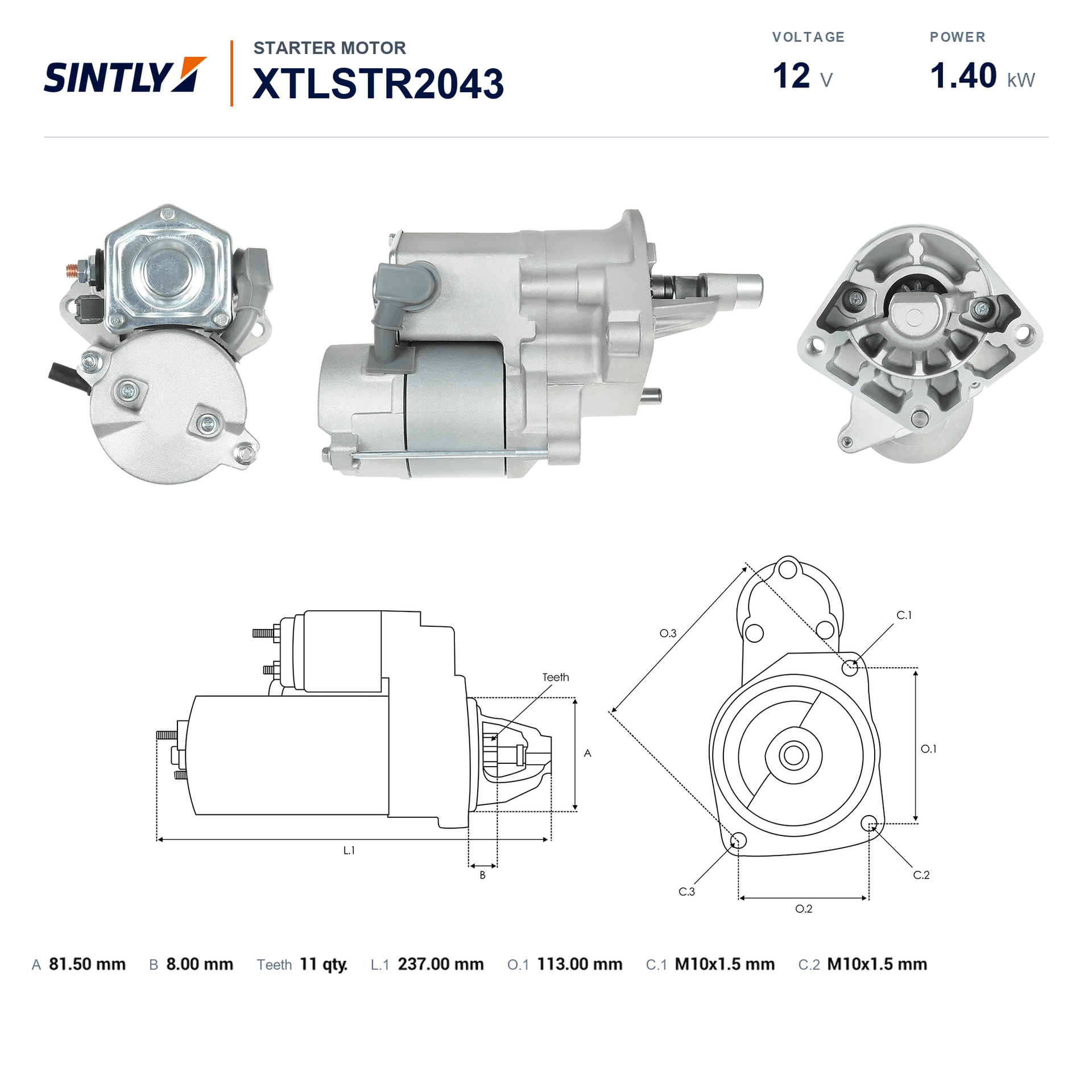Starter XTLSTR2043