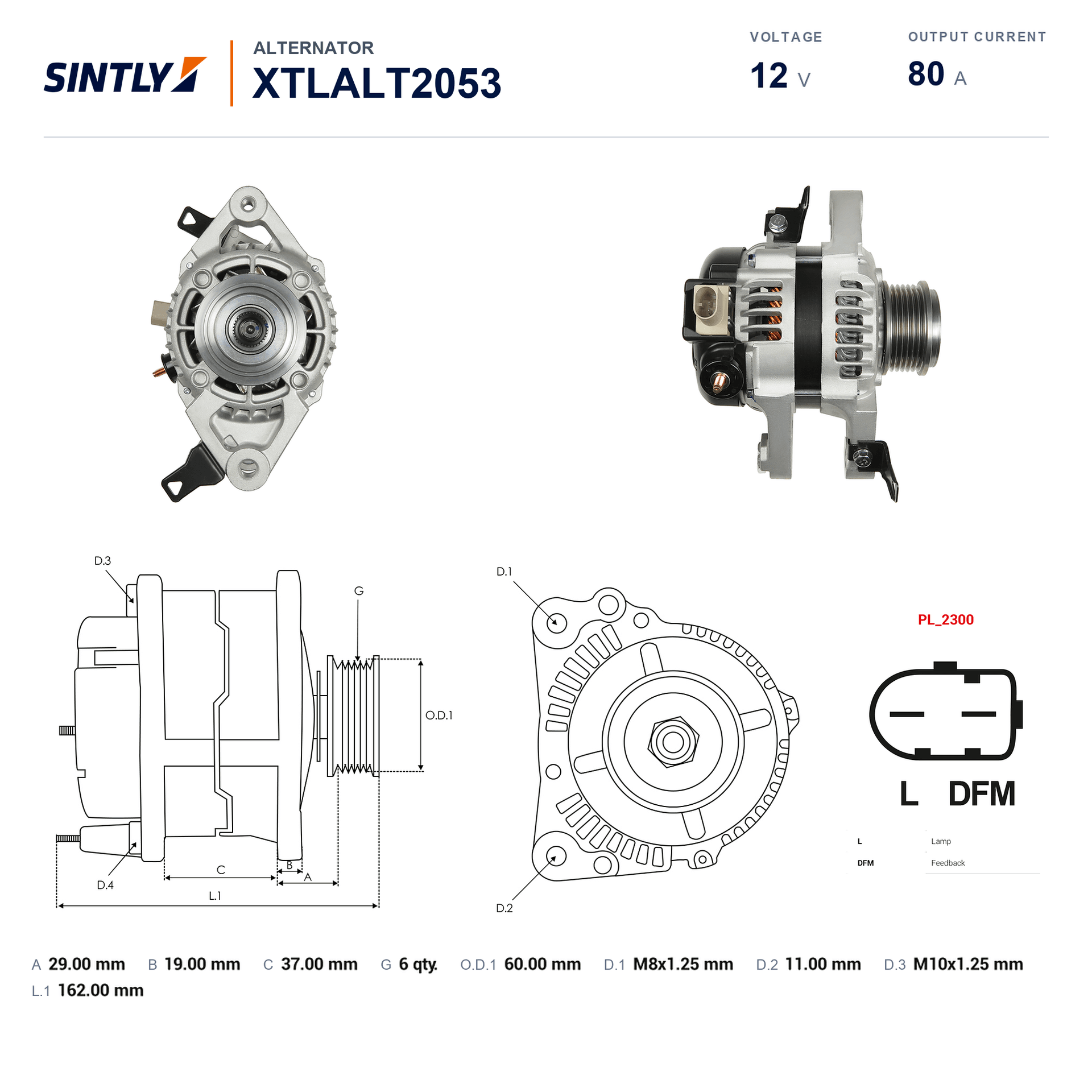 Alternator XTLALT2053