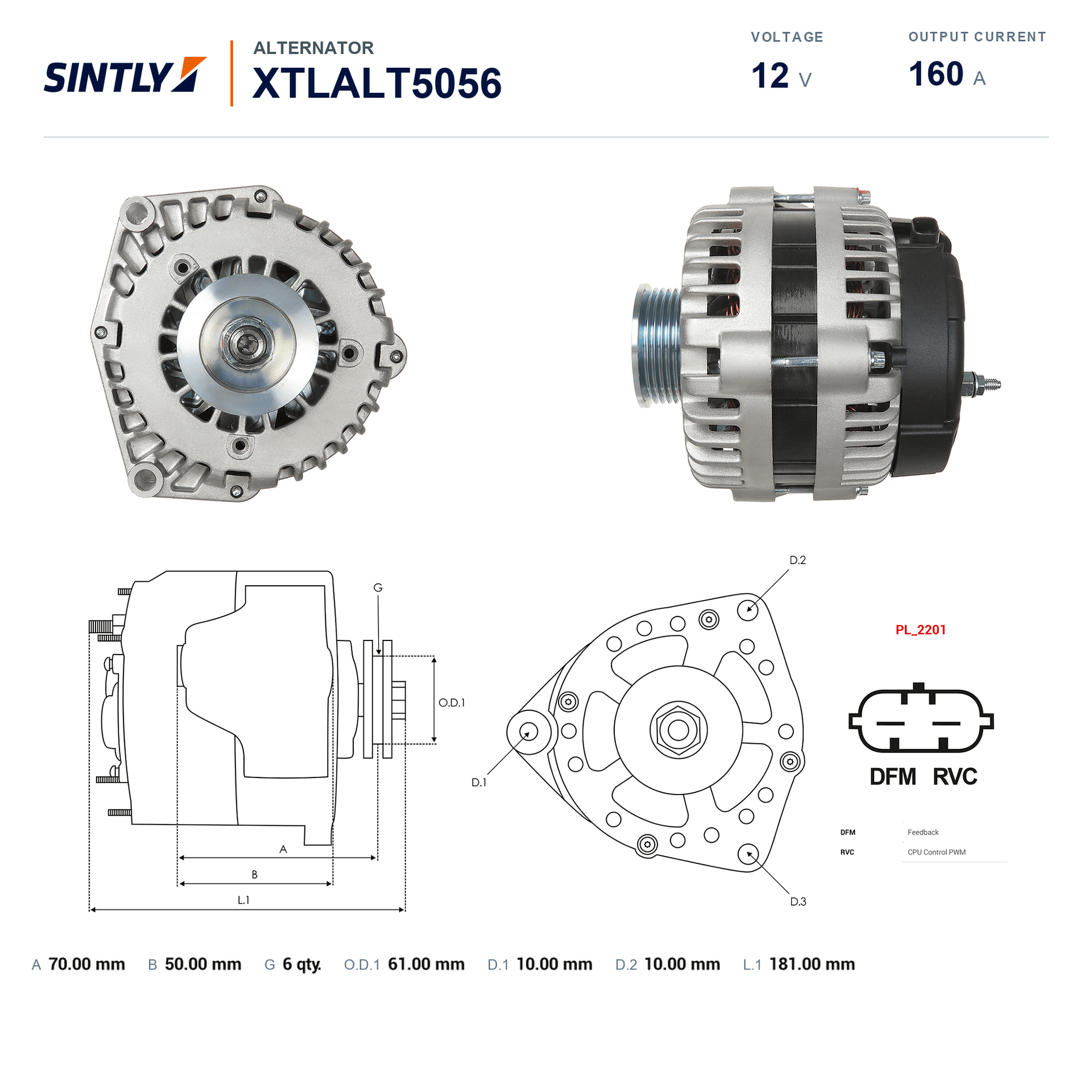 Alternator XTLALT5056
