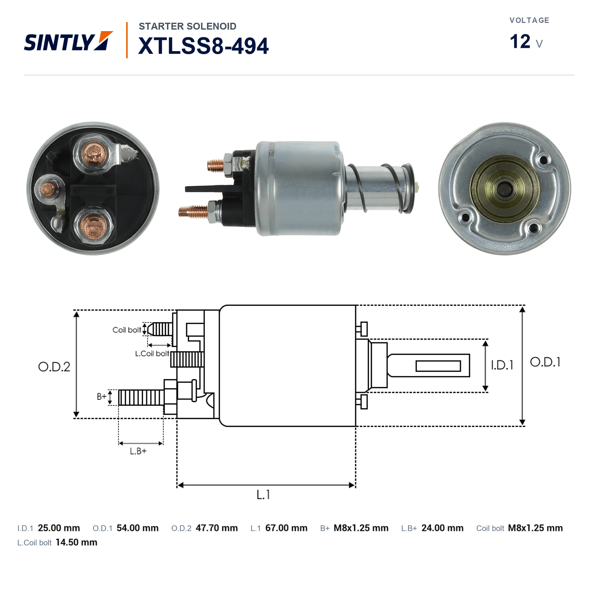 Starter Solenoid XTLSS8-494