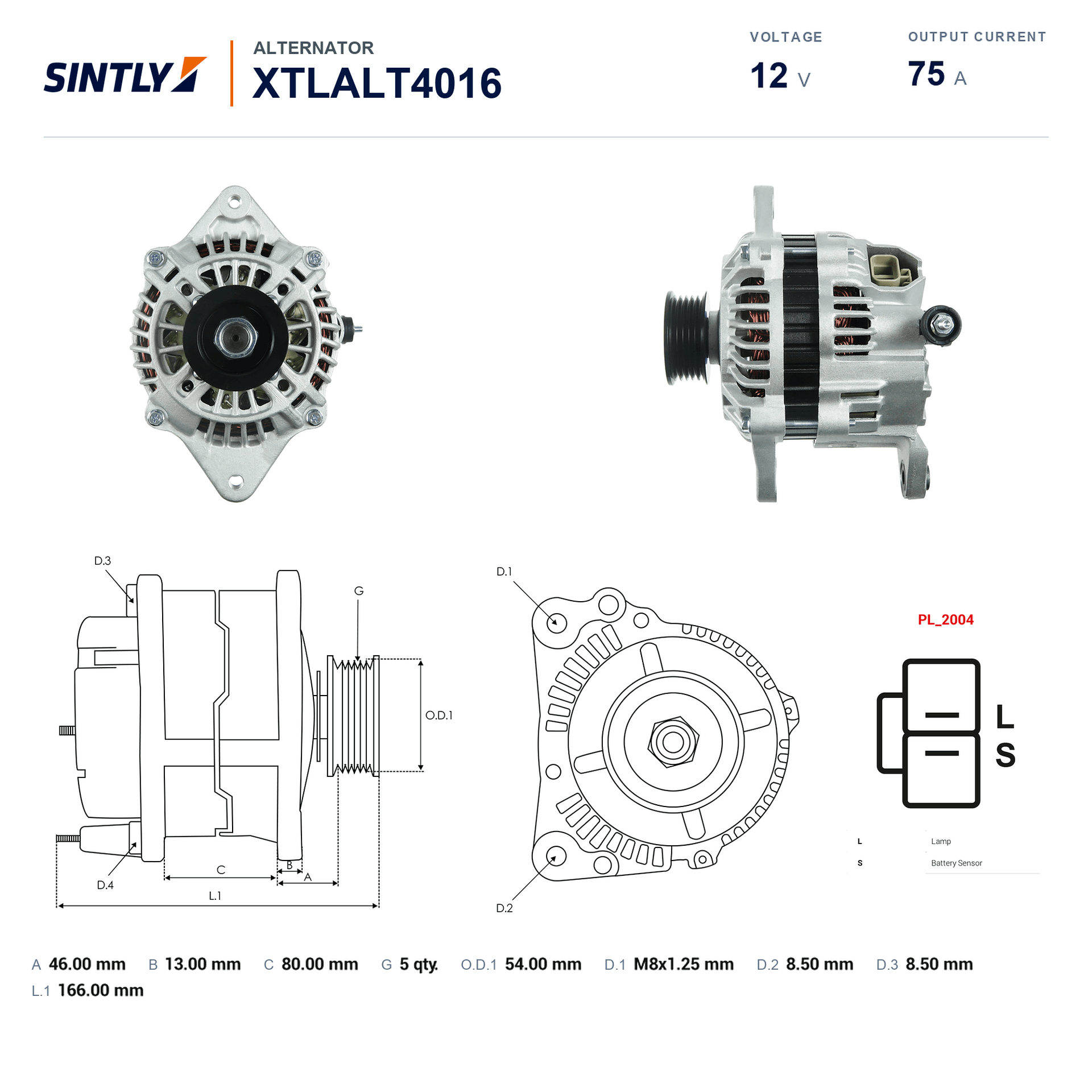 Alternador XTLALT4016