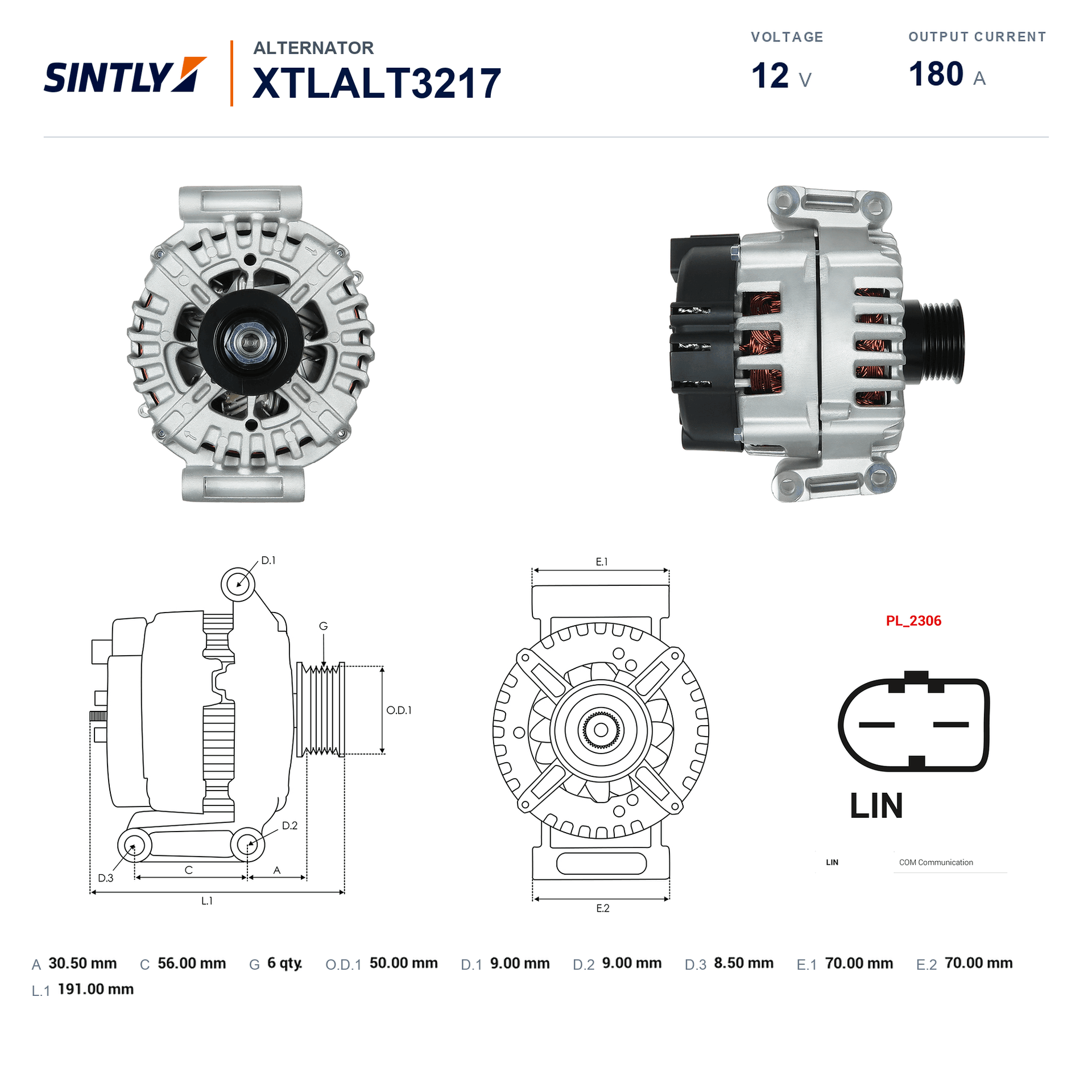 Alternator XTLALT3217
