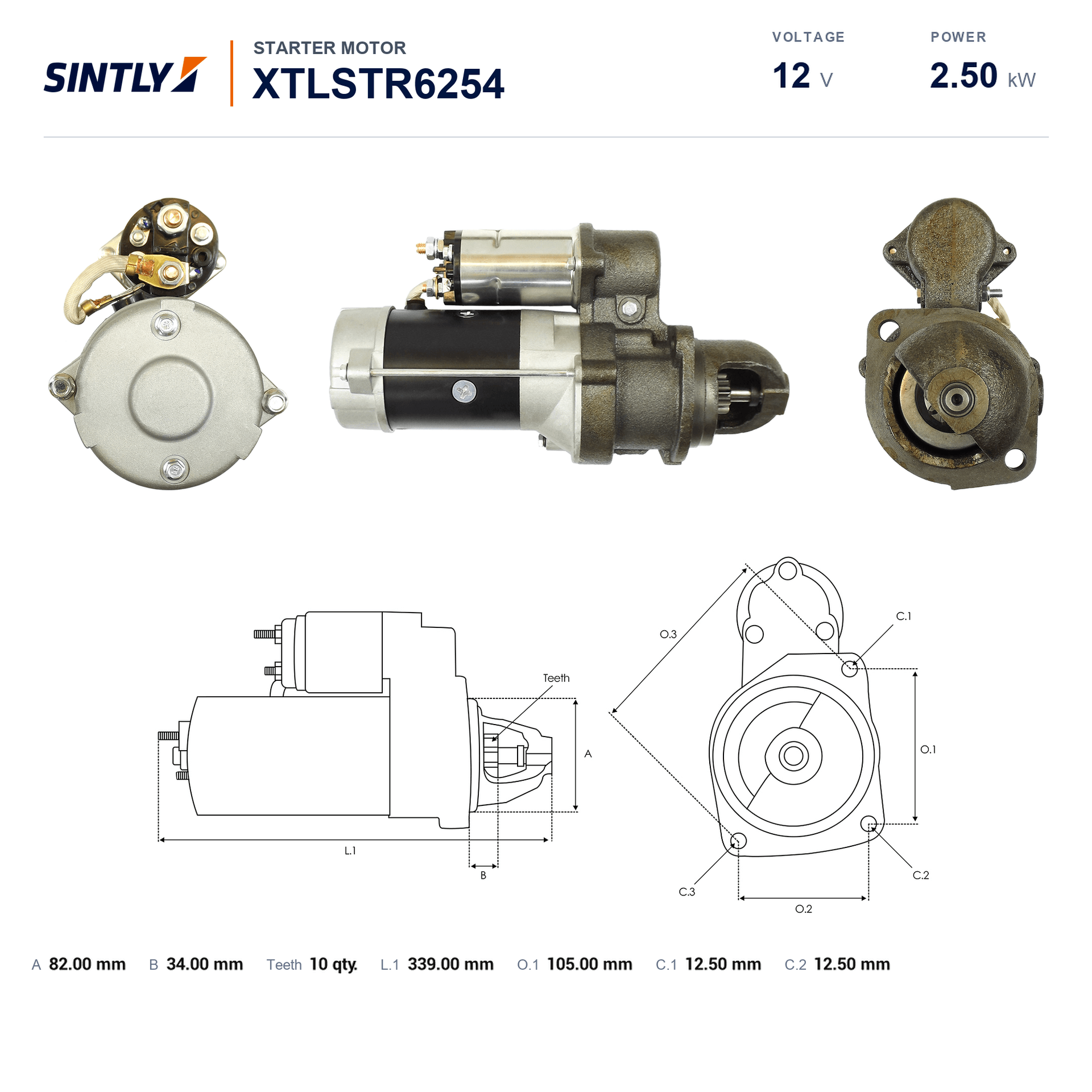 Motor de arranque XTLSTR6254