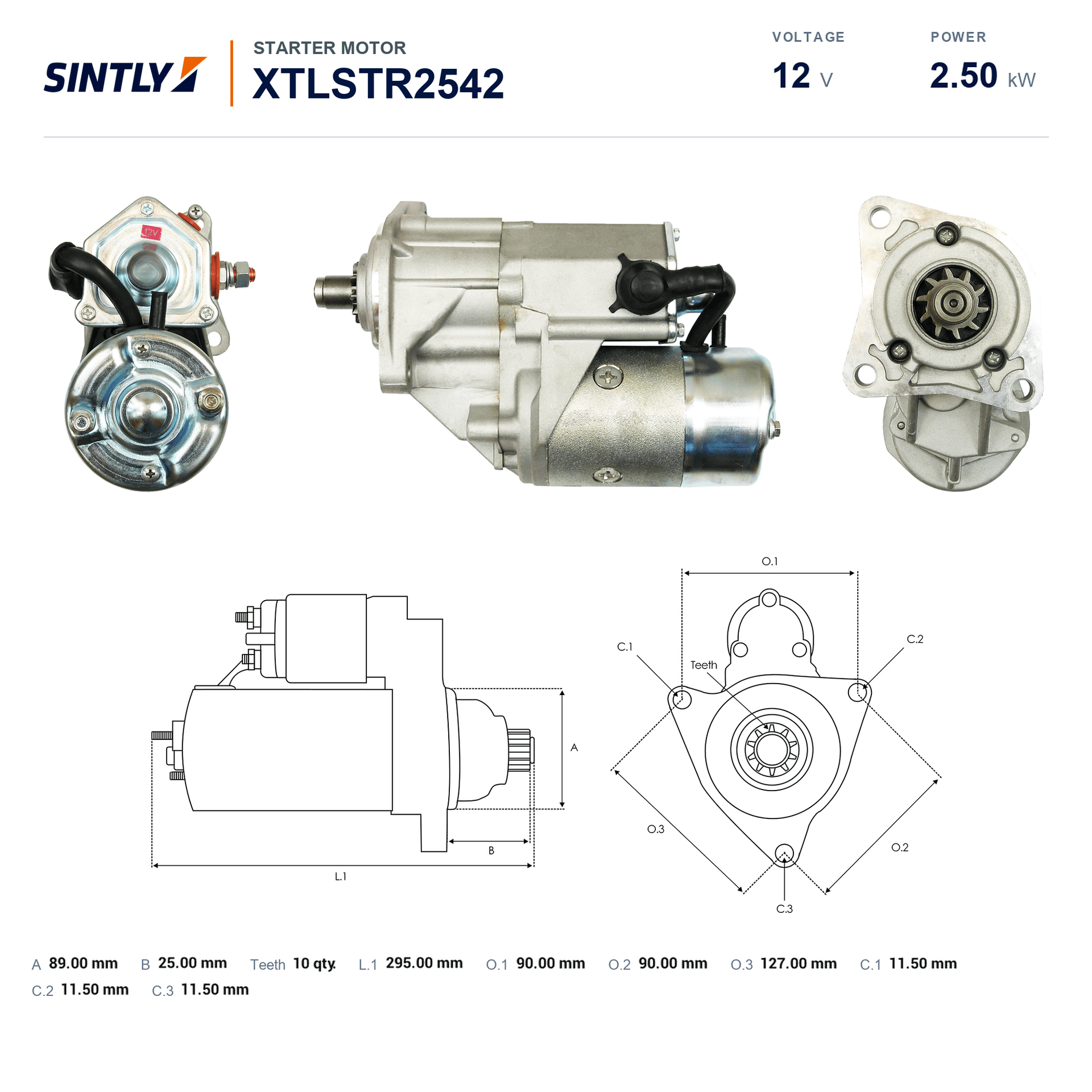Starter XTLSTR2542