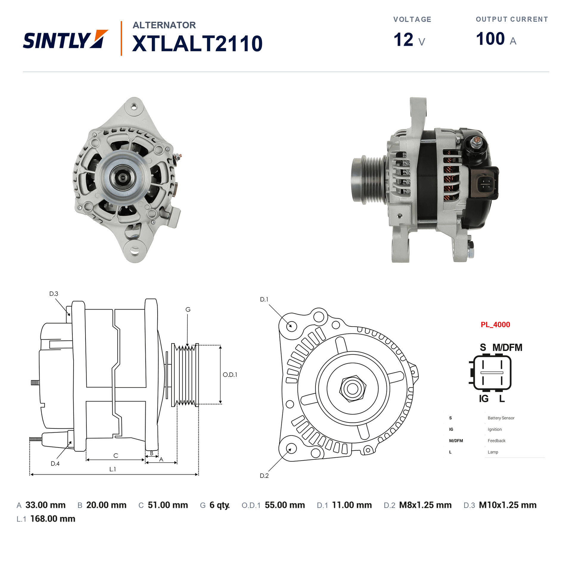 Alternator XTLALT2110