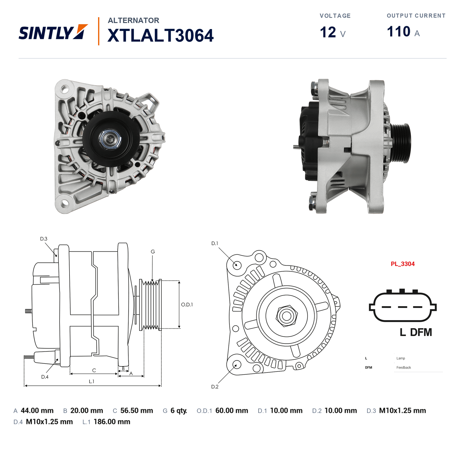 Alternator XTLALT3064