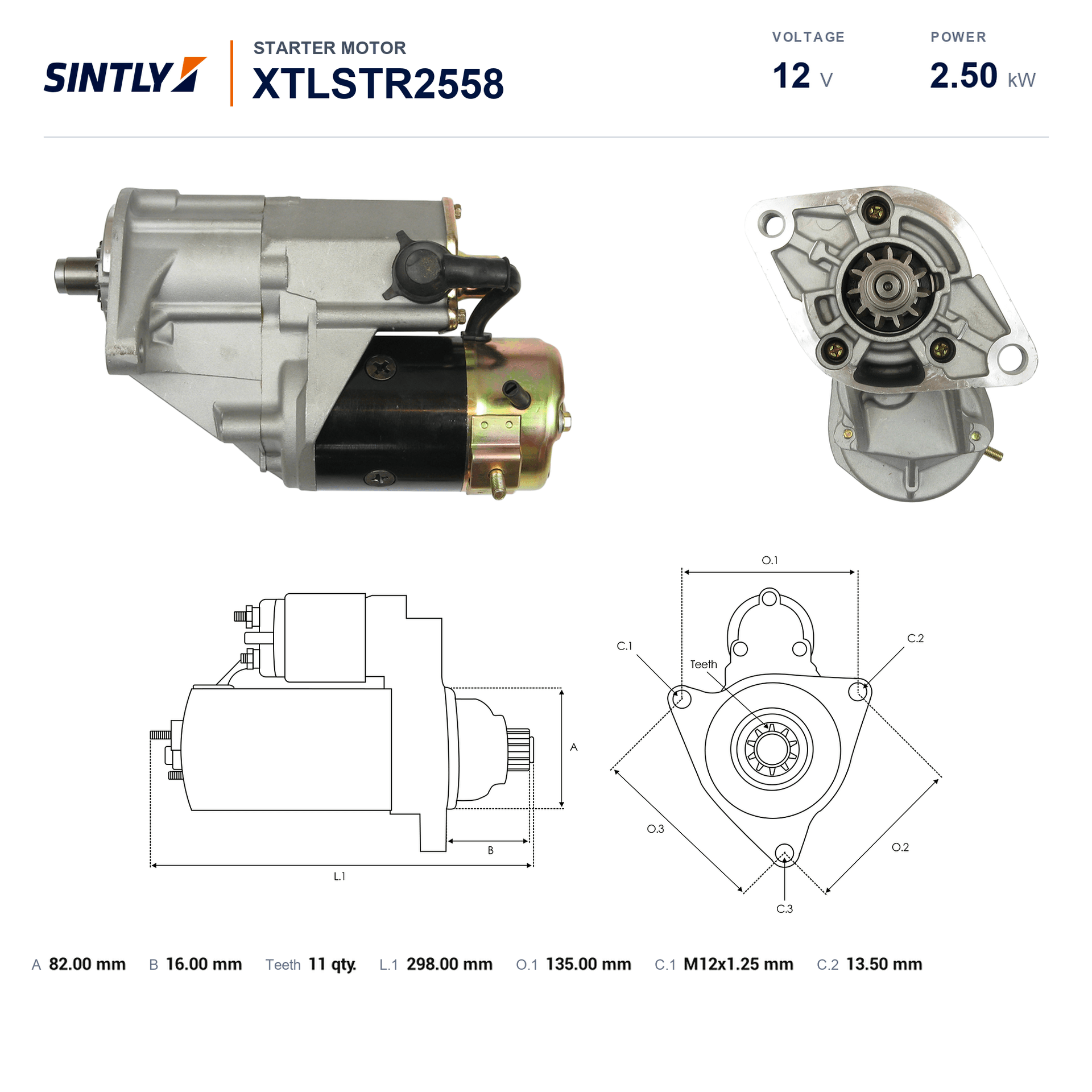Starter XTLSTR2558