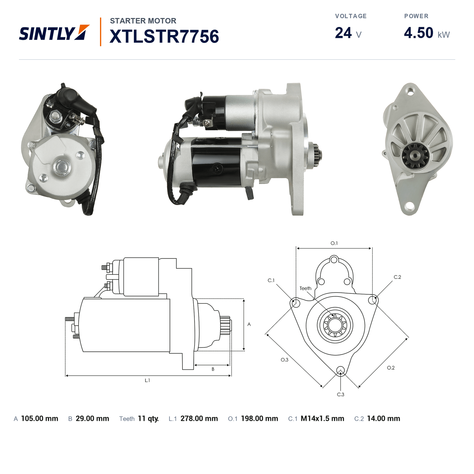 Starter XTLSTR7756