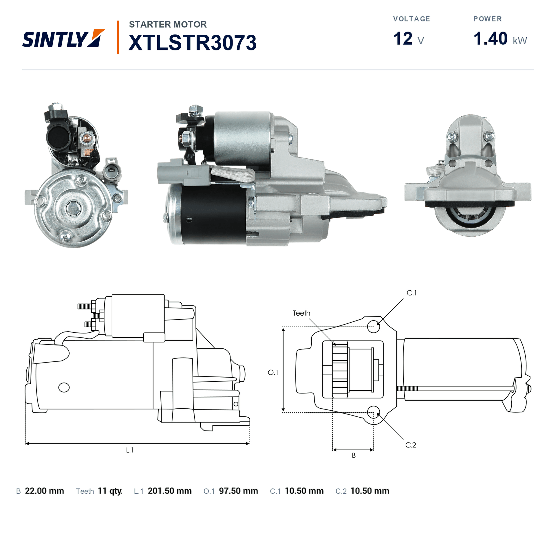 Starter XTLSTR3073