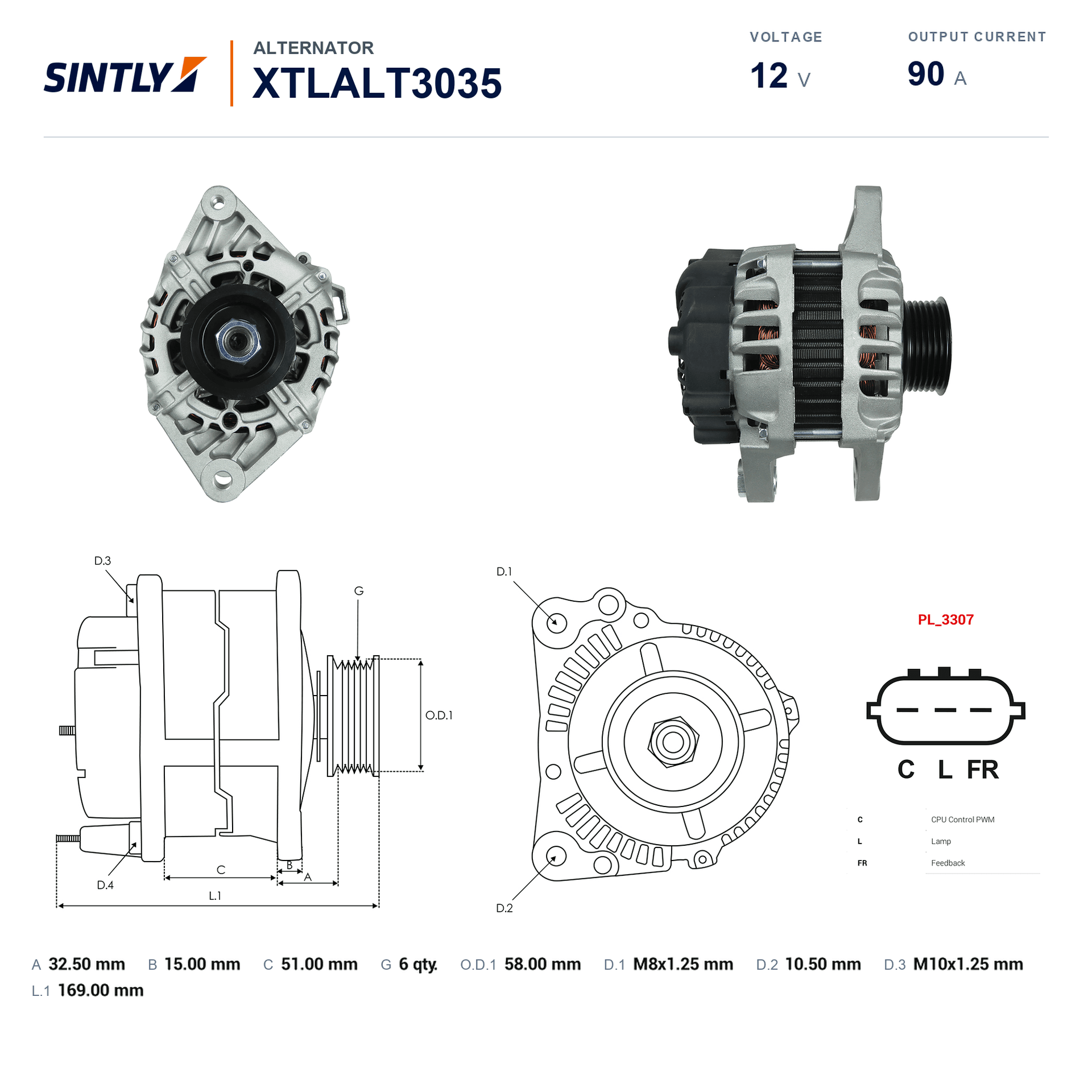 Alternator XTLALT3035