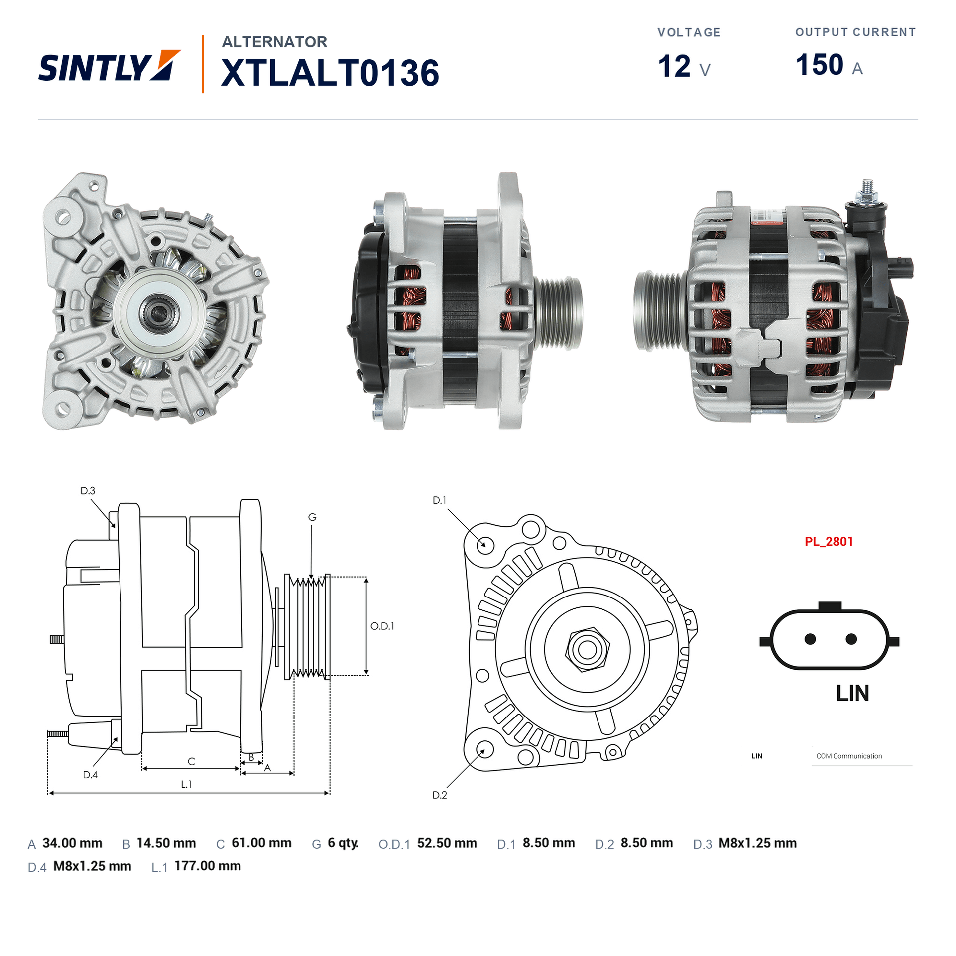 Alternator XTLALT0136