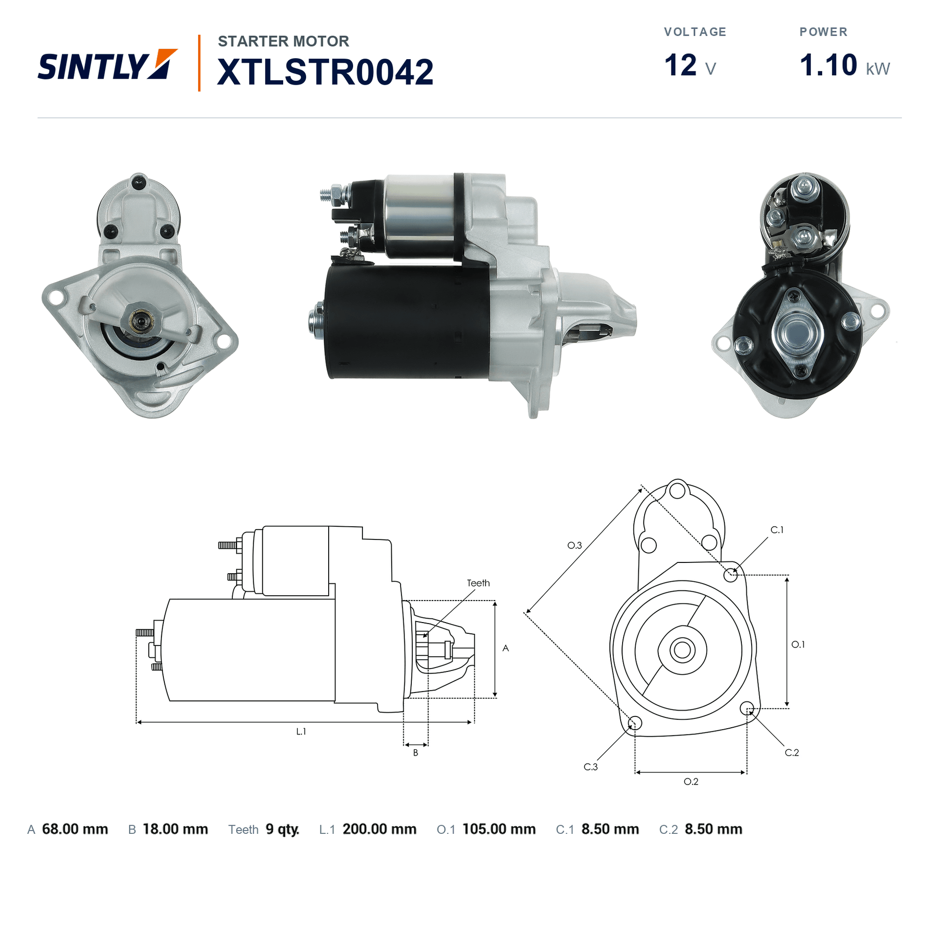 Starter XTLSTR0042