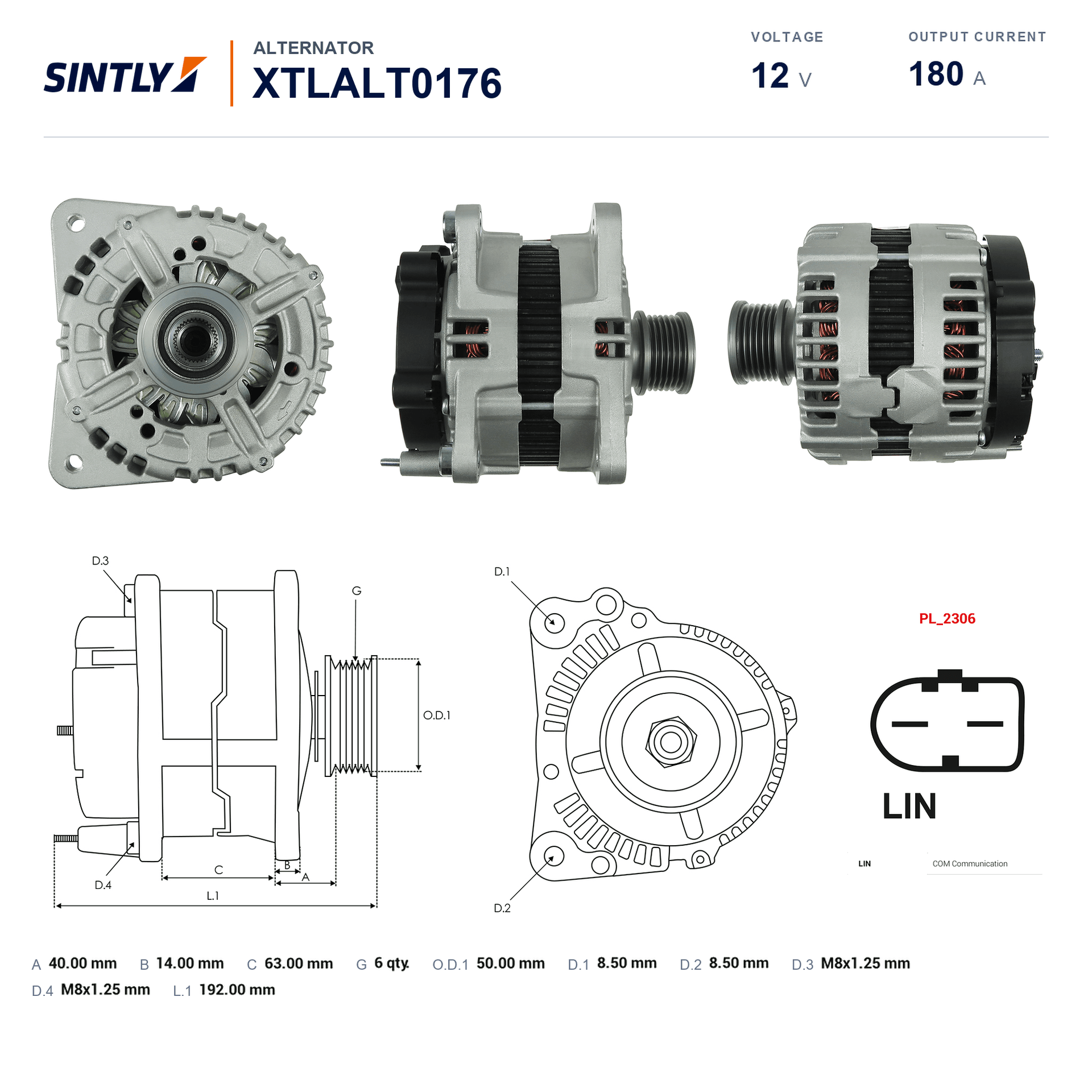 发电机 XTLALT0176