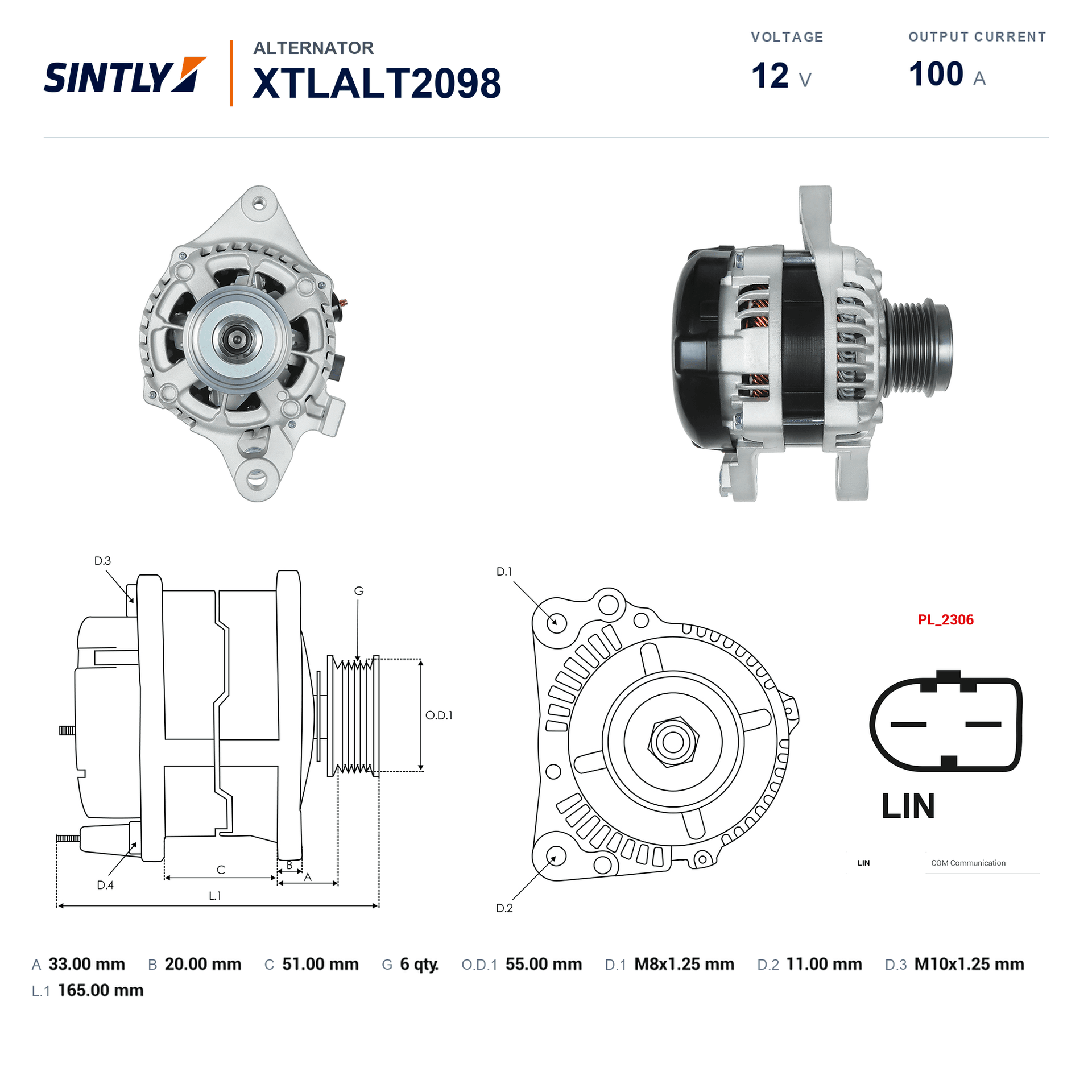 Alternator XTLALT2098