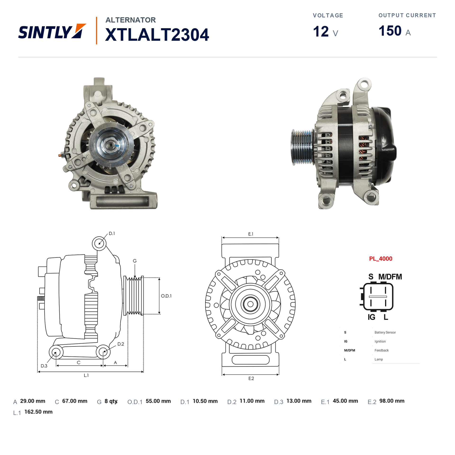 Alternator XTLALT2304