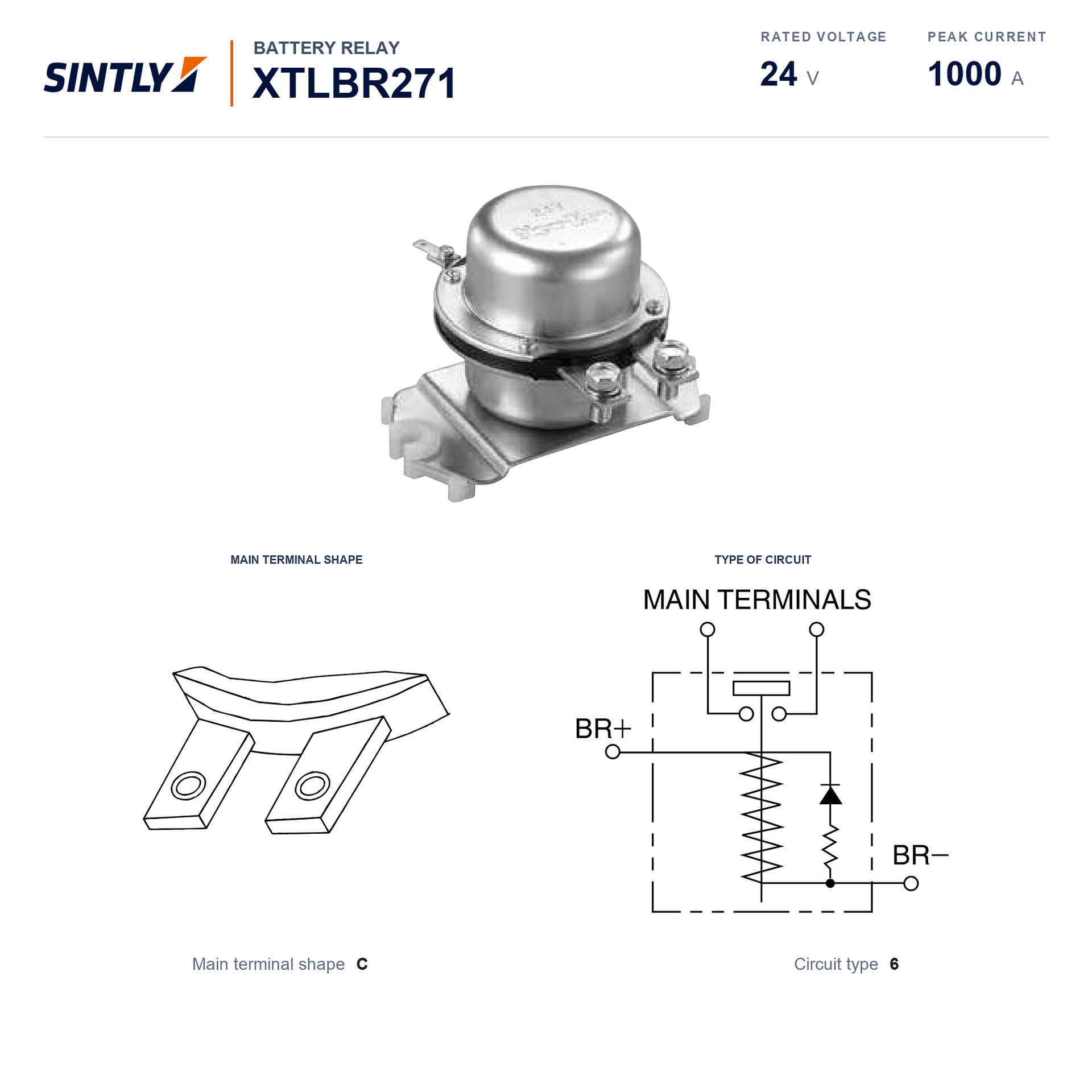Battery Relay XTLBR271