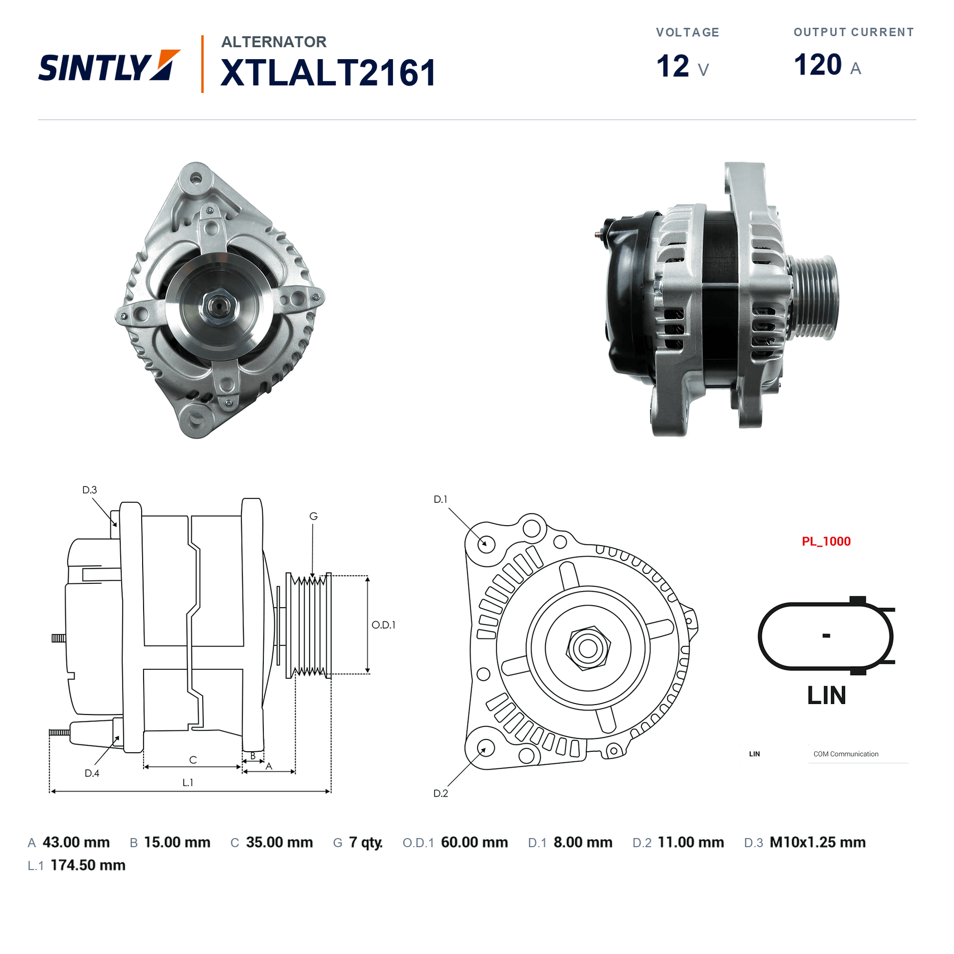 Alternator XTLALT2161