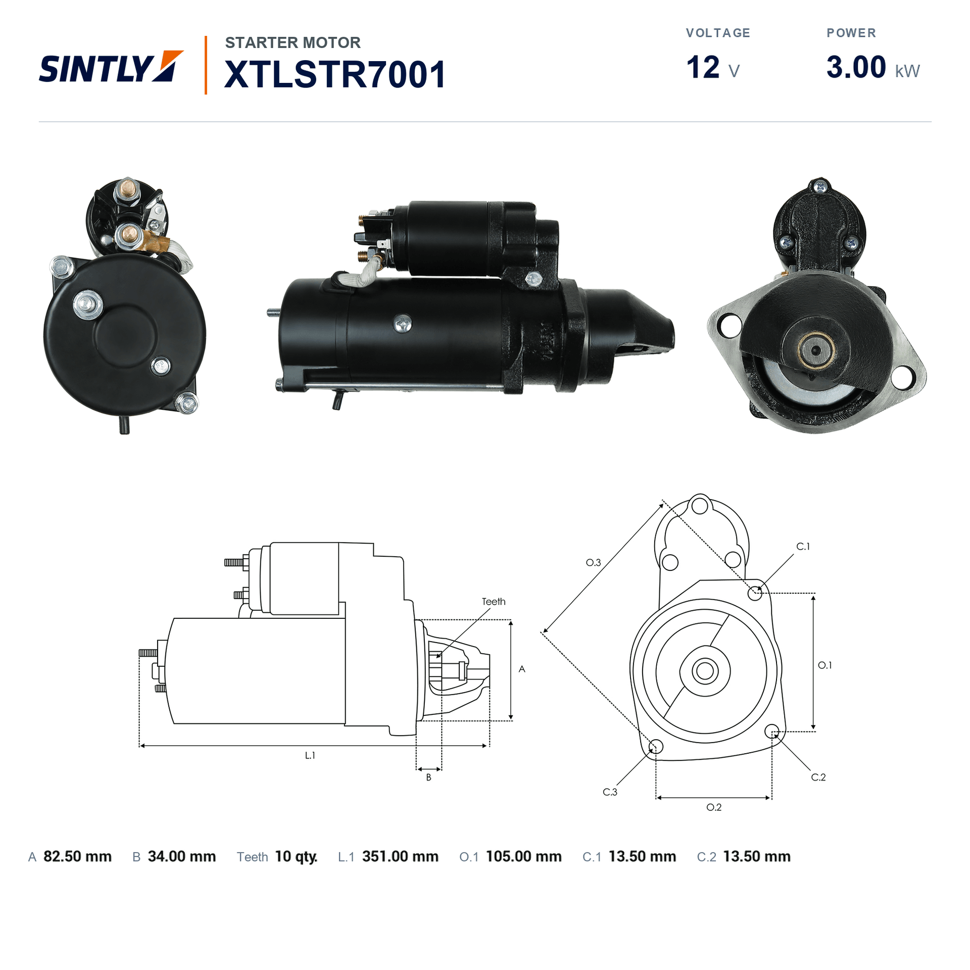 Starter XTLSTR7001