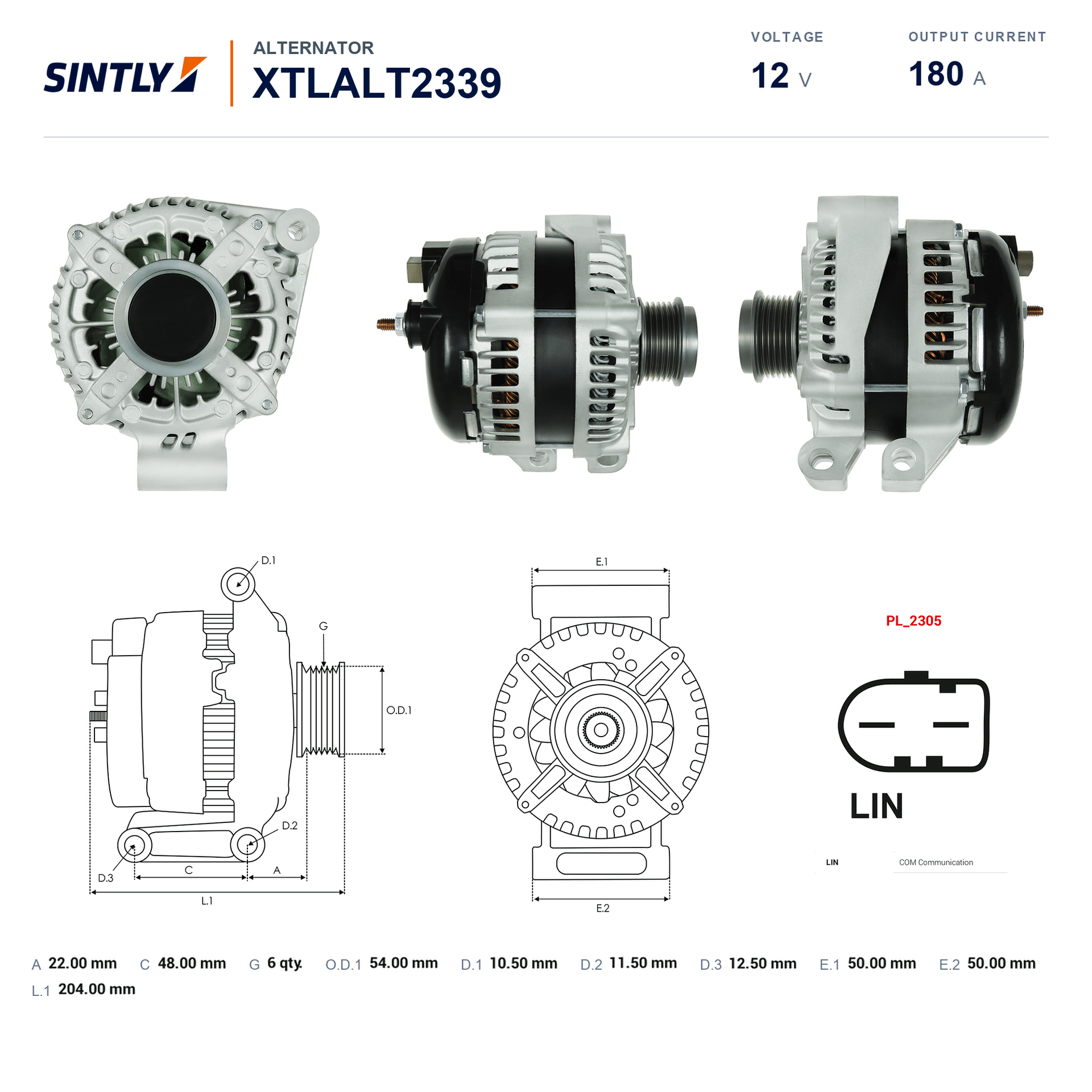 Alternator XTLALT2339