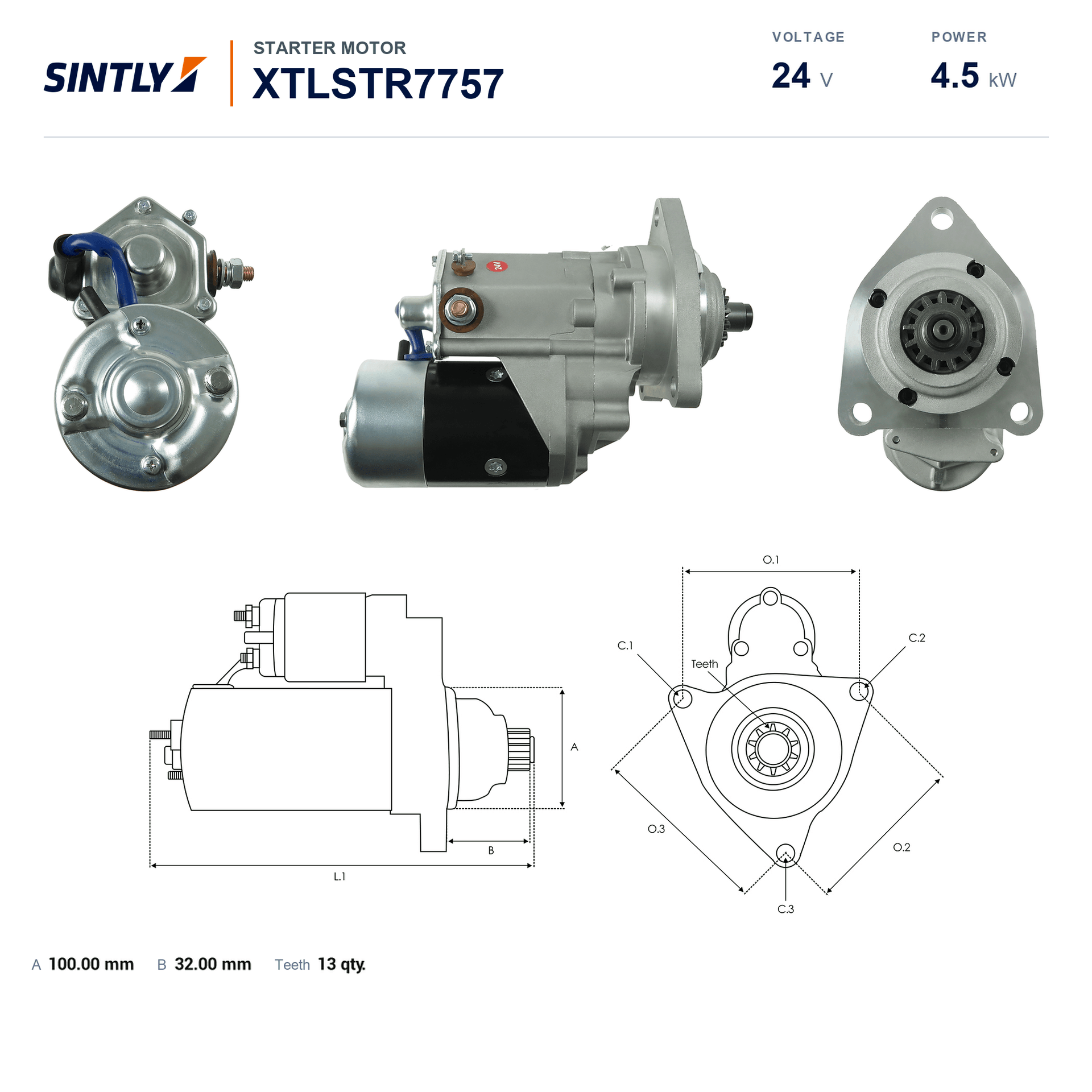 Starter XTLSTR7757