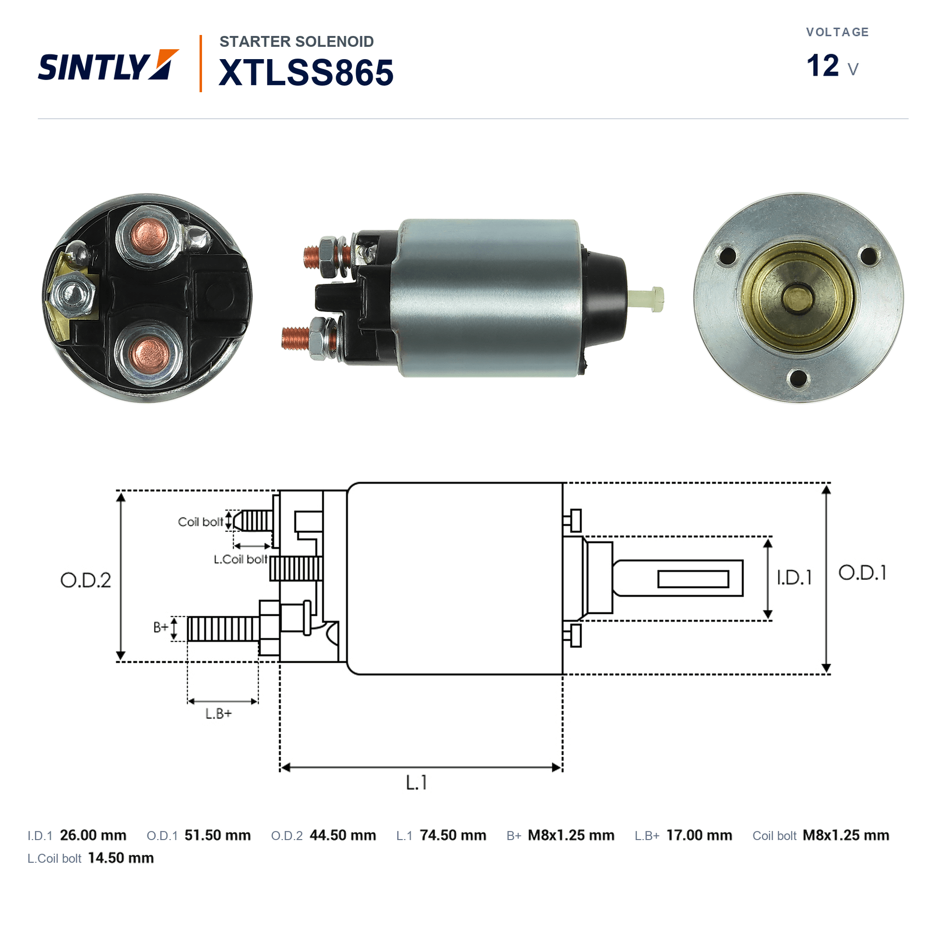 Starter Solenoid XTLSS865