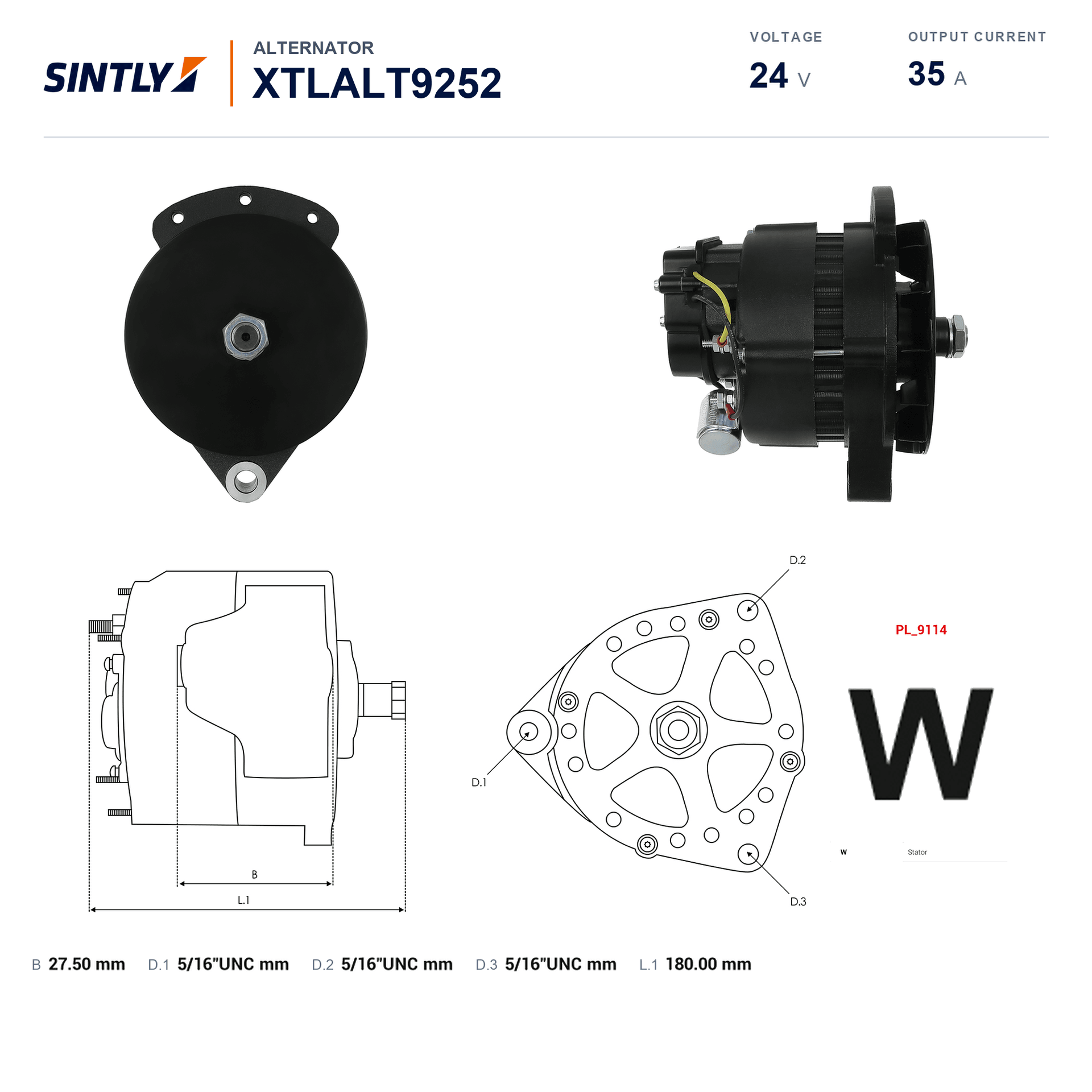 Alternator XTLALT9252